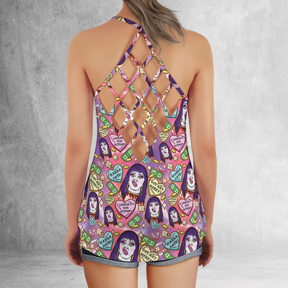 Criss Cross Tank Top - KLVV68BX -  - 3