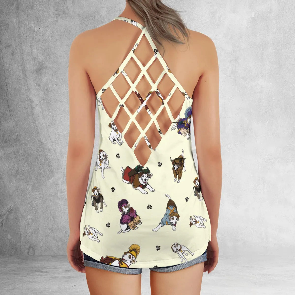 Criss Cross Tank Top - 5HGNPRYH