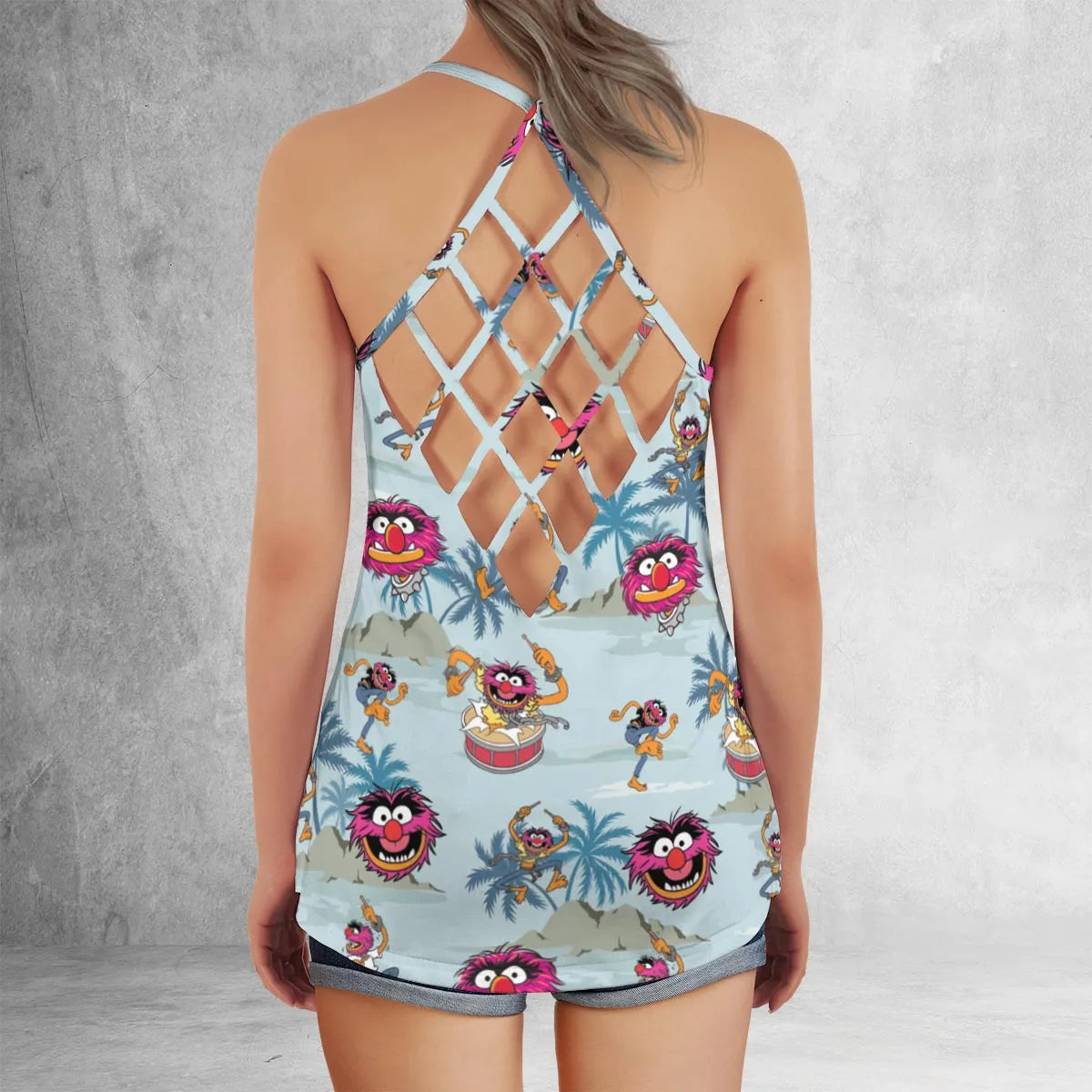 Criss Cross Tank Top - 5UEN7V65