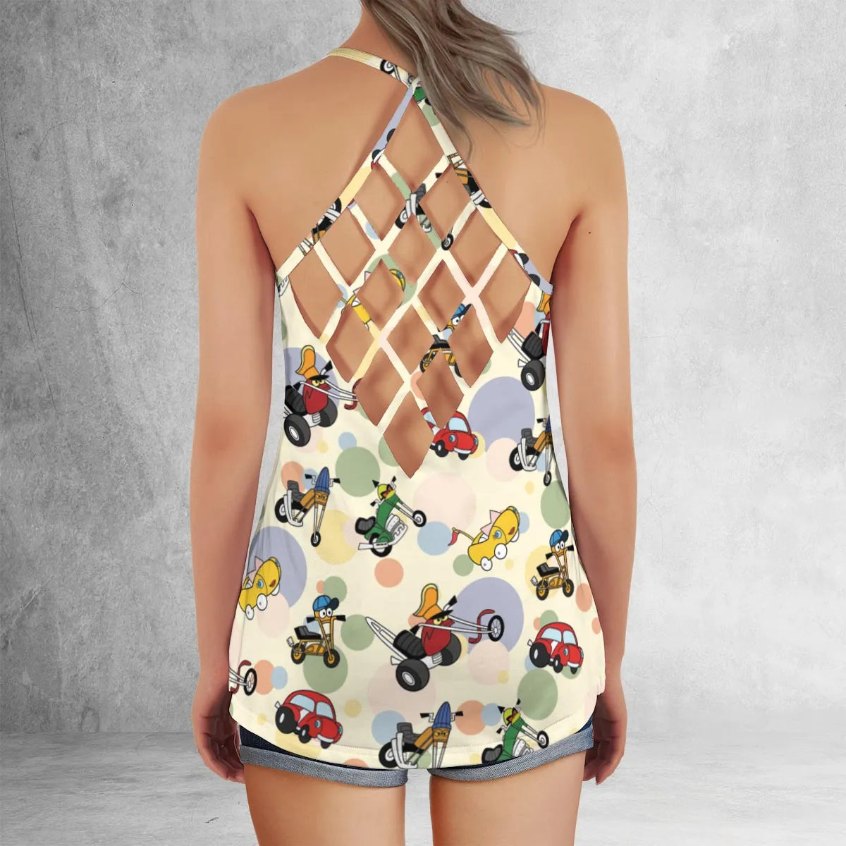 Criss Cross Tank Top - CN4QTDFA