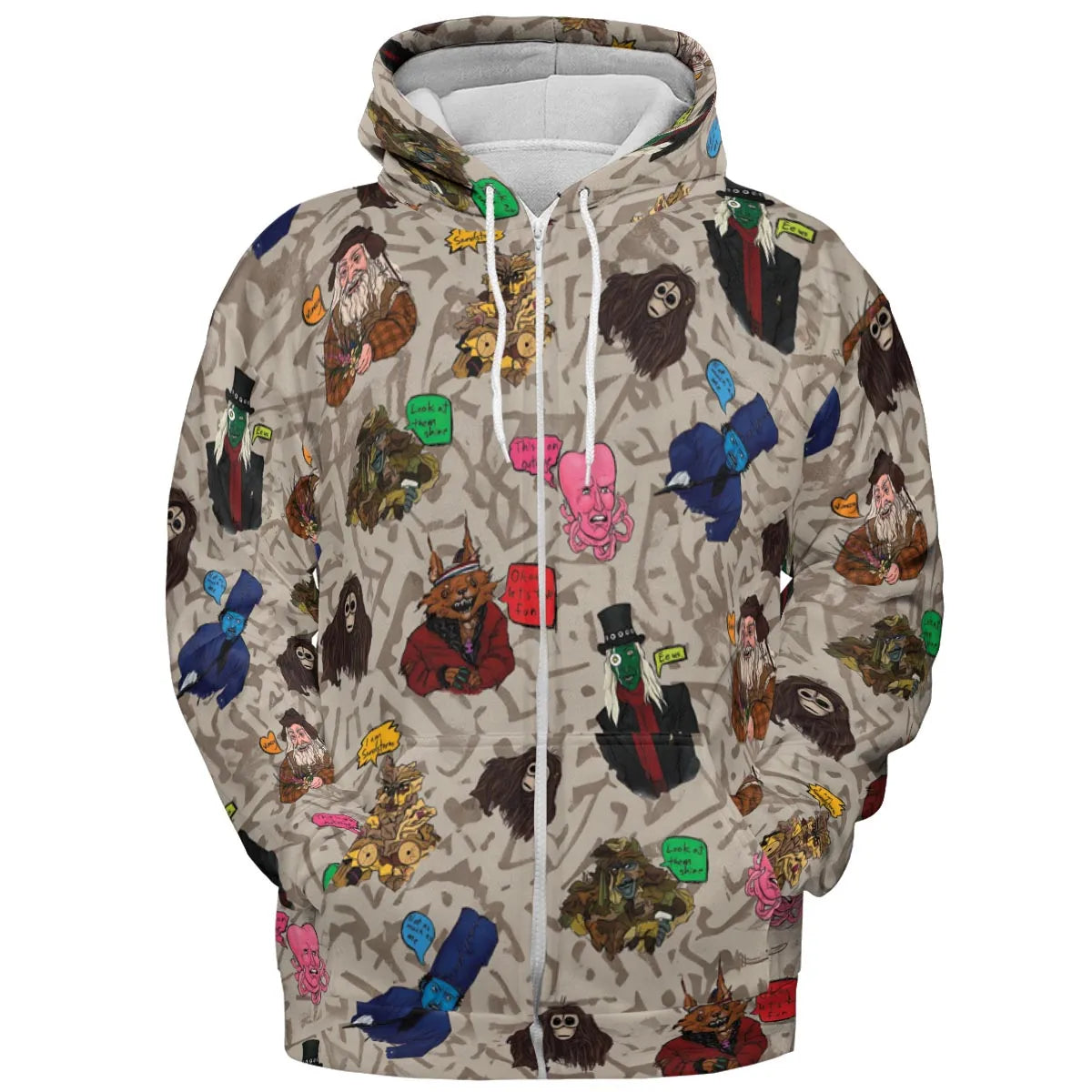 All-over Print Hoodie - QSHGR7ZH