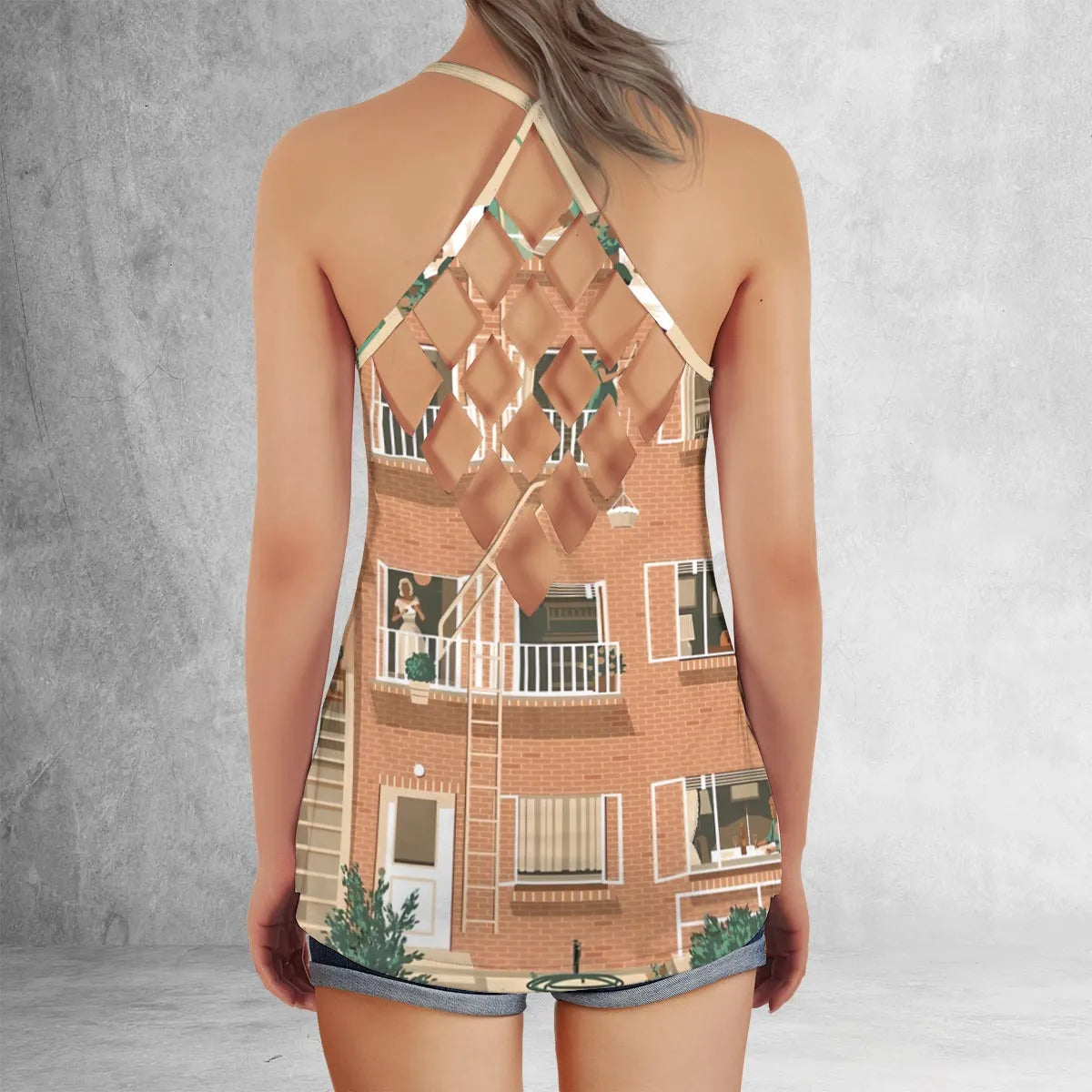 Criss Cross Tank Top - RZTH6BH3