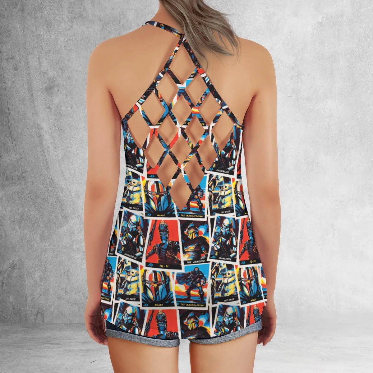 Criss Cross Tank Top - W858DVPU