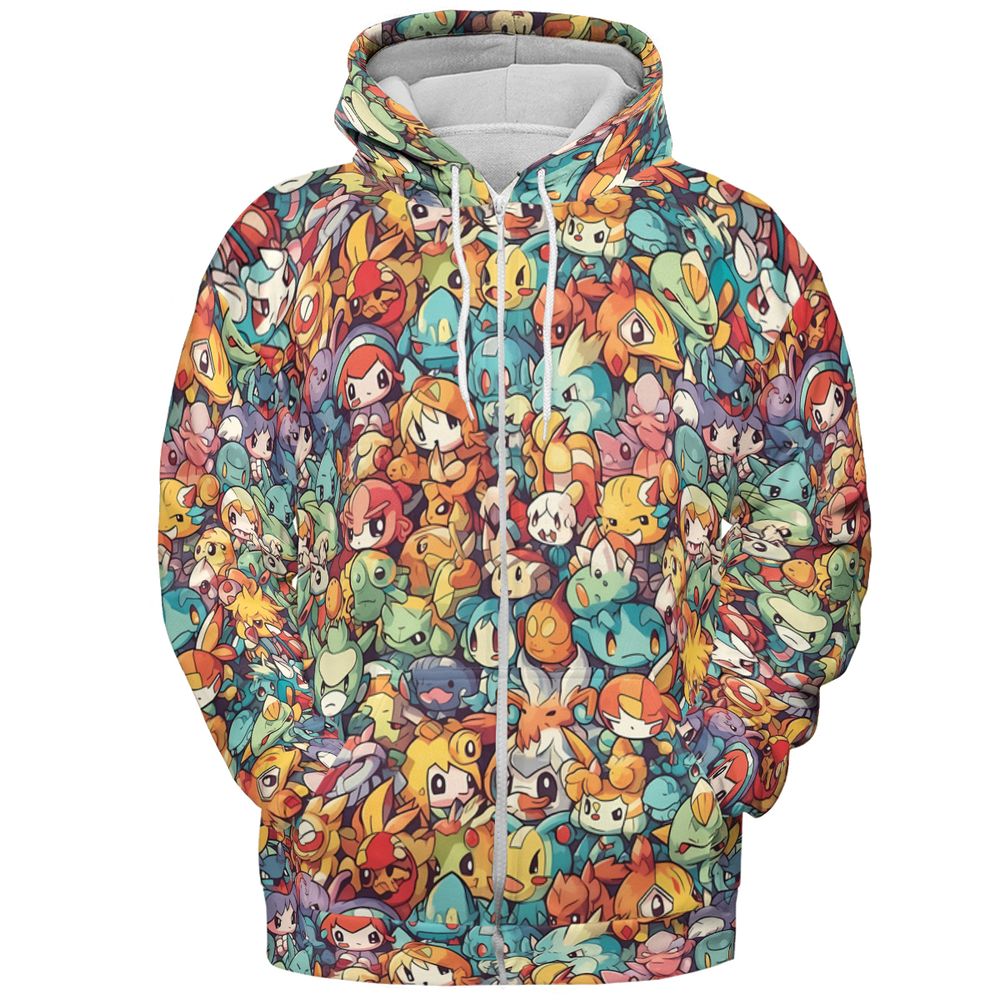 All-over Print Hoodie - 58DQKZSV -  - 3
