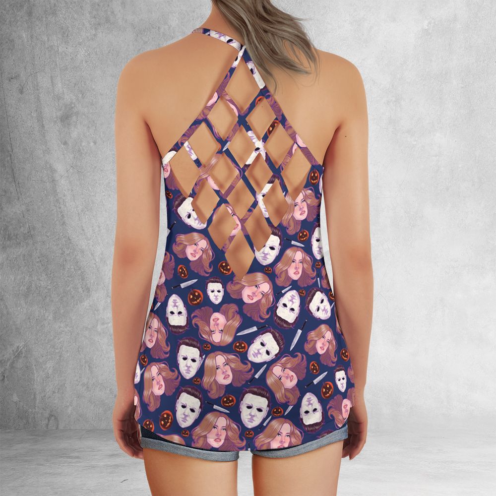 Criss Cross Tank Top - QUHJH8KL -  - 3