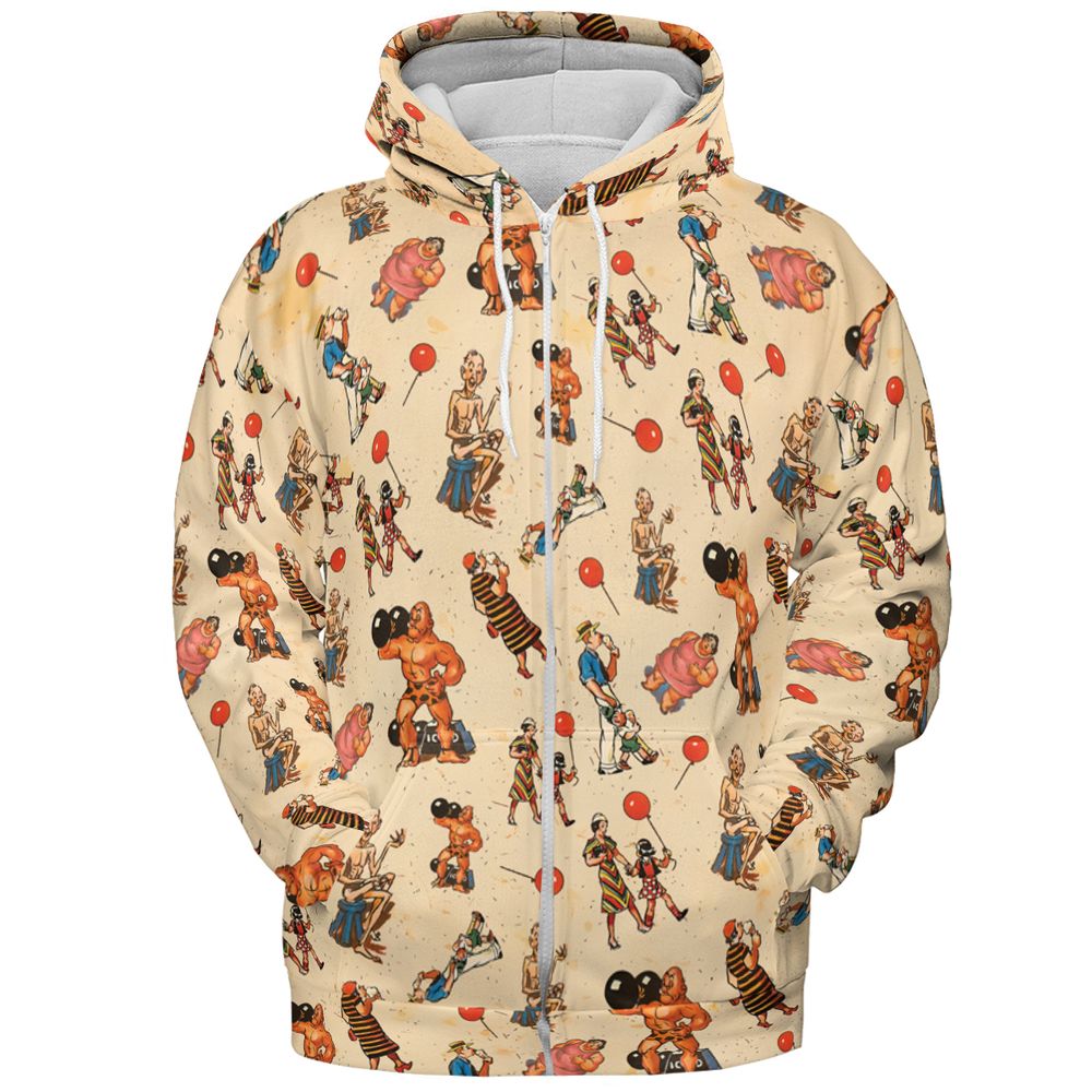 All-over Print Hoodie - 57DCK5PW -  - 3