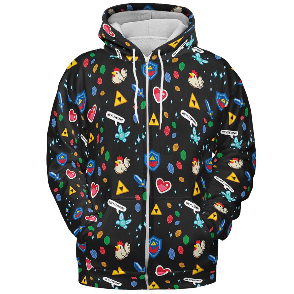 All-over Print Hoodie - ZJ434HGQ -  - 3