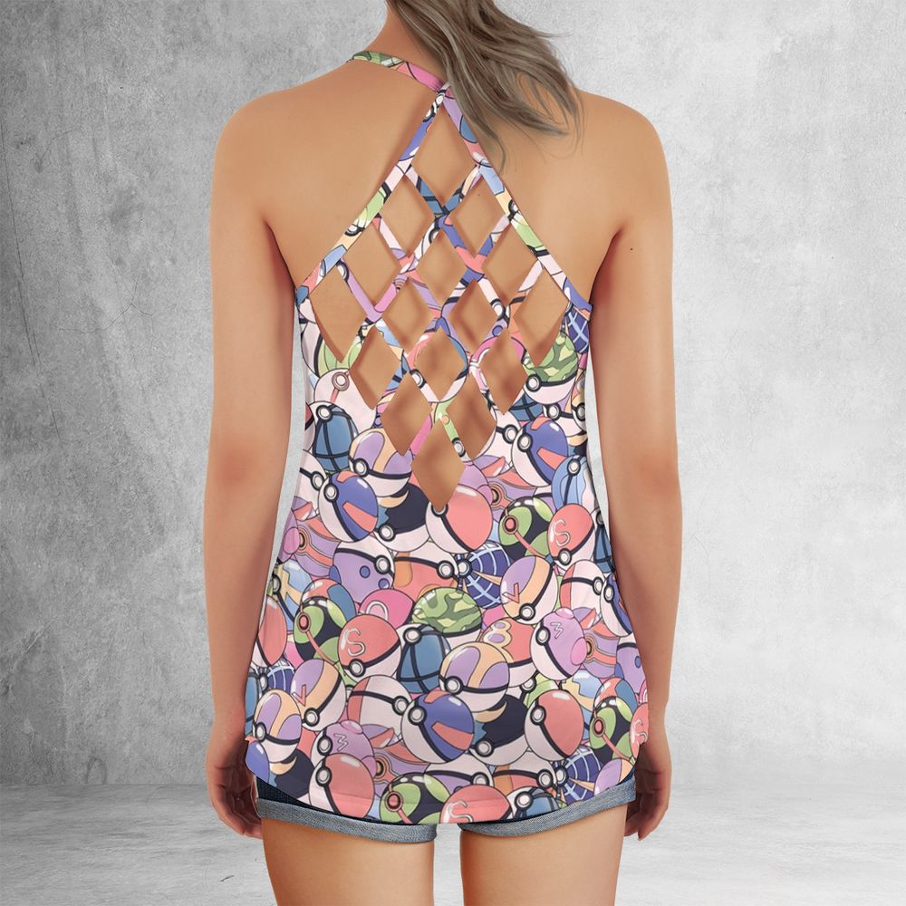 Criss Cross Tank Top - L8SJQ74Q -  - 3