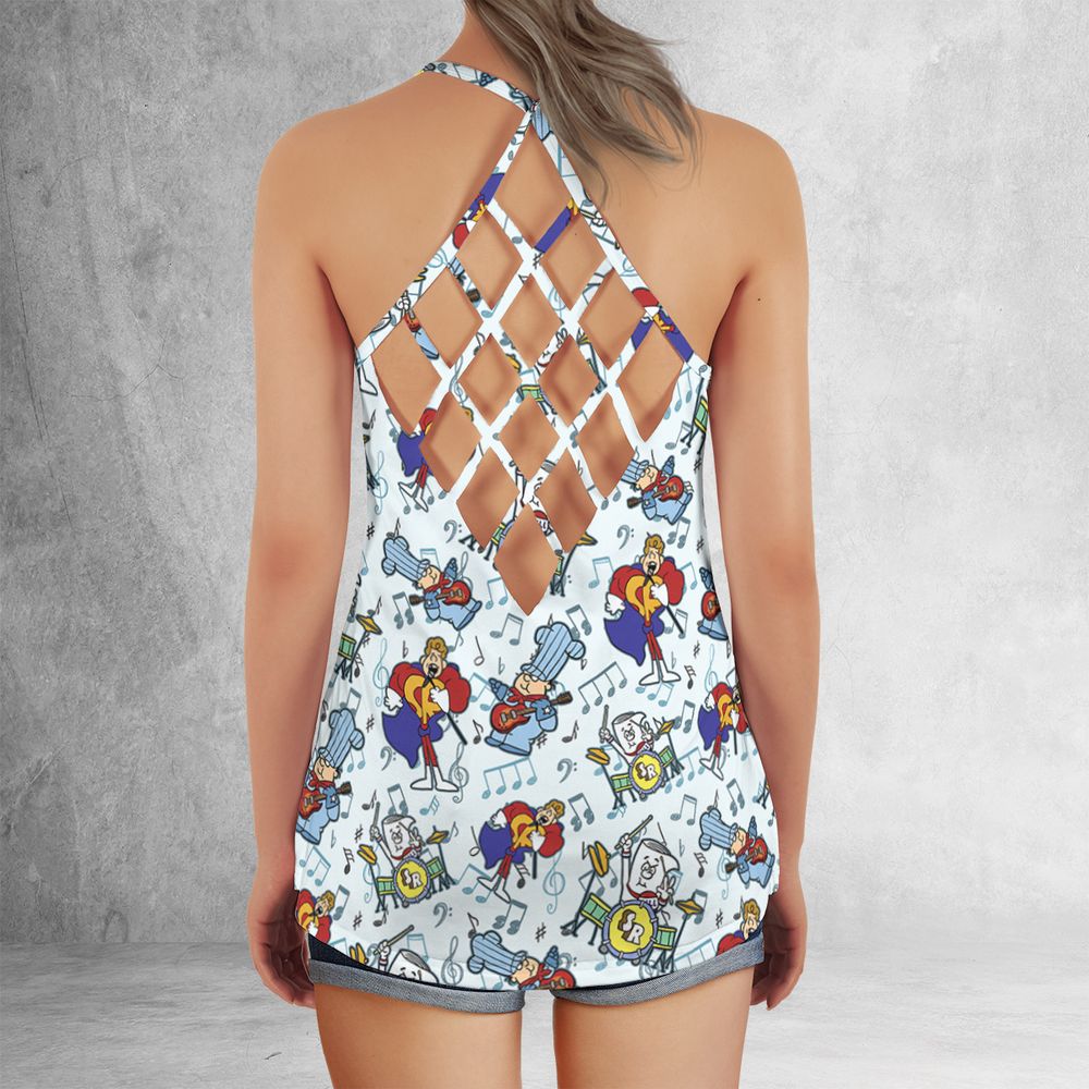 Criss Cross Tank Top - XTYKBV1U -  - 3