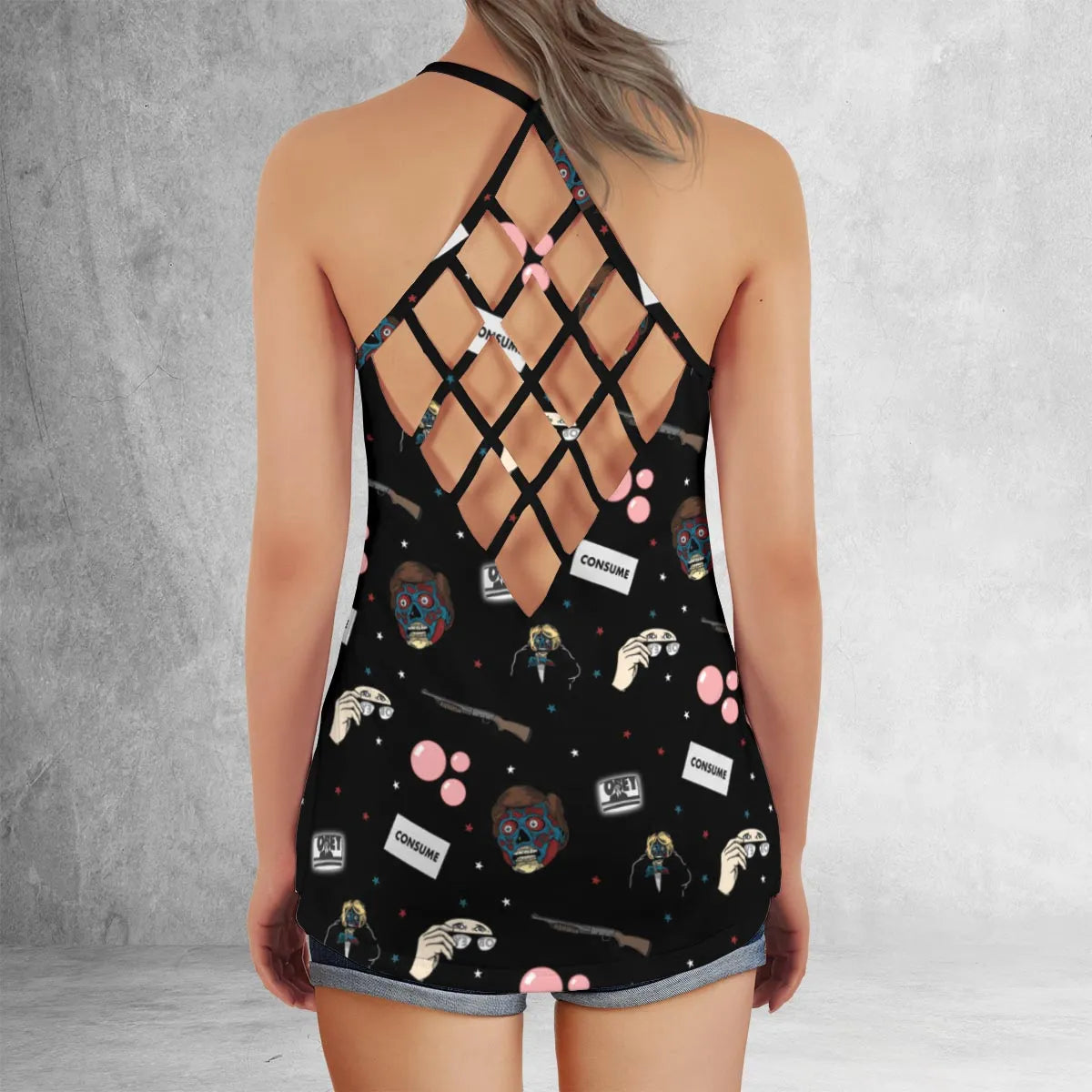 Criss Cross Tank Top - PH22361W