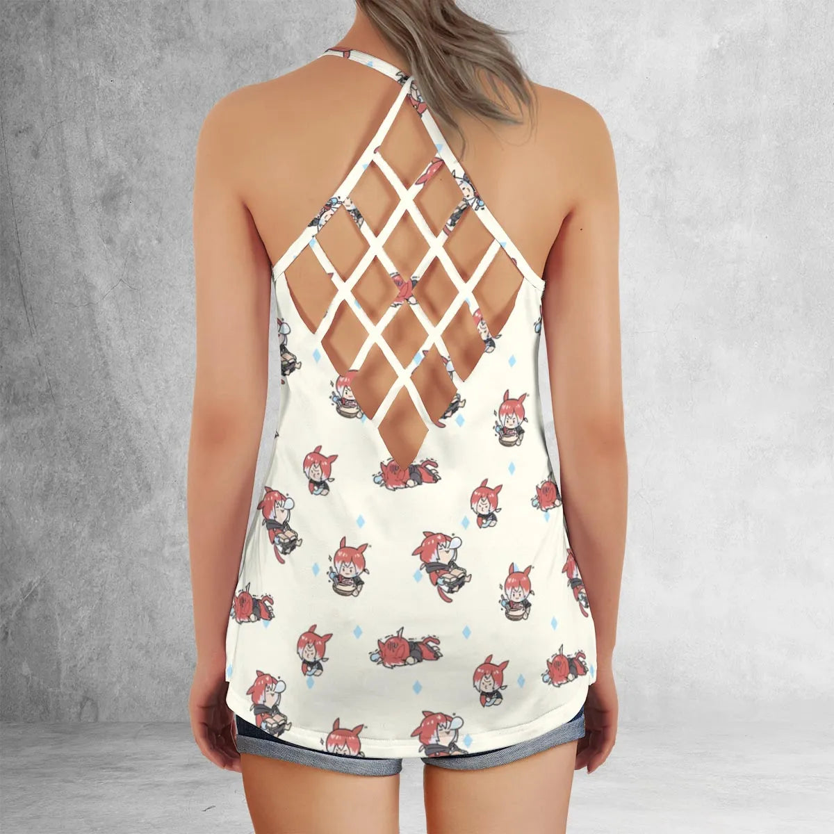 Criss Cross Tank Top - QXNJHQCN