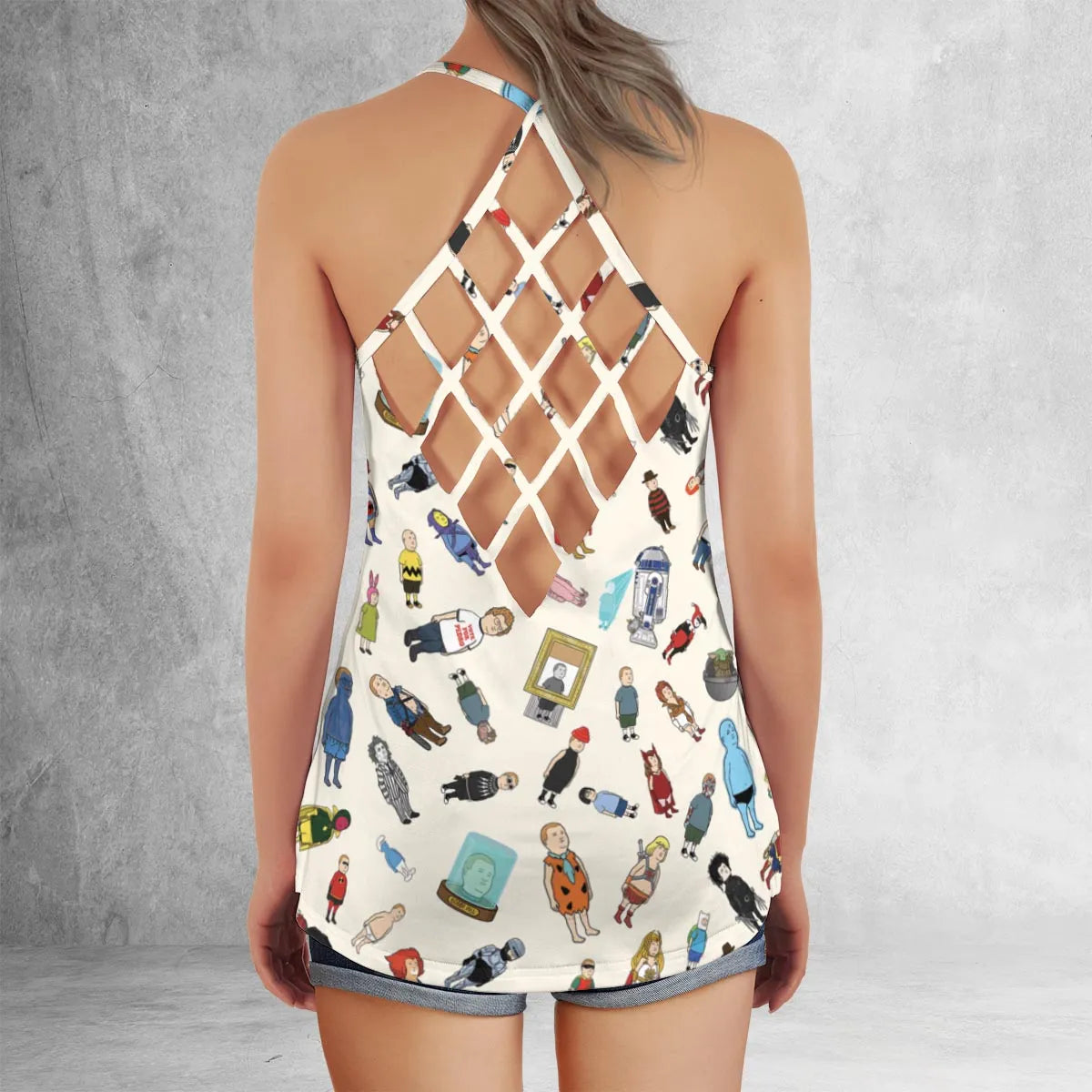 Criss Cross Tank Top - JKJCTLNQ