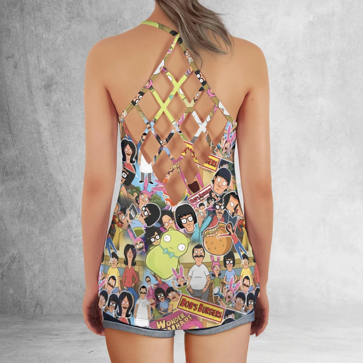 Criss Cross Tank Top - V29UD3MA