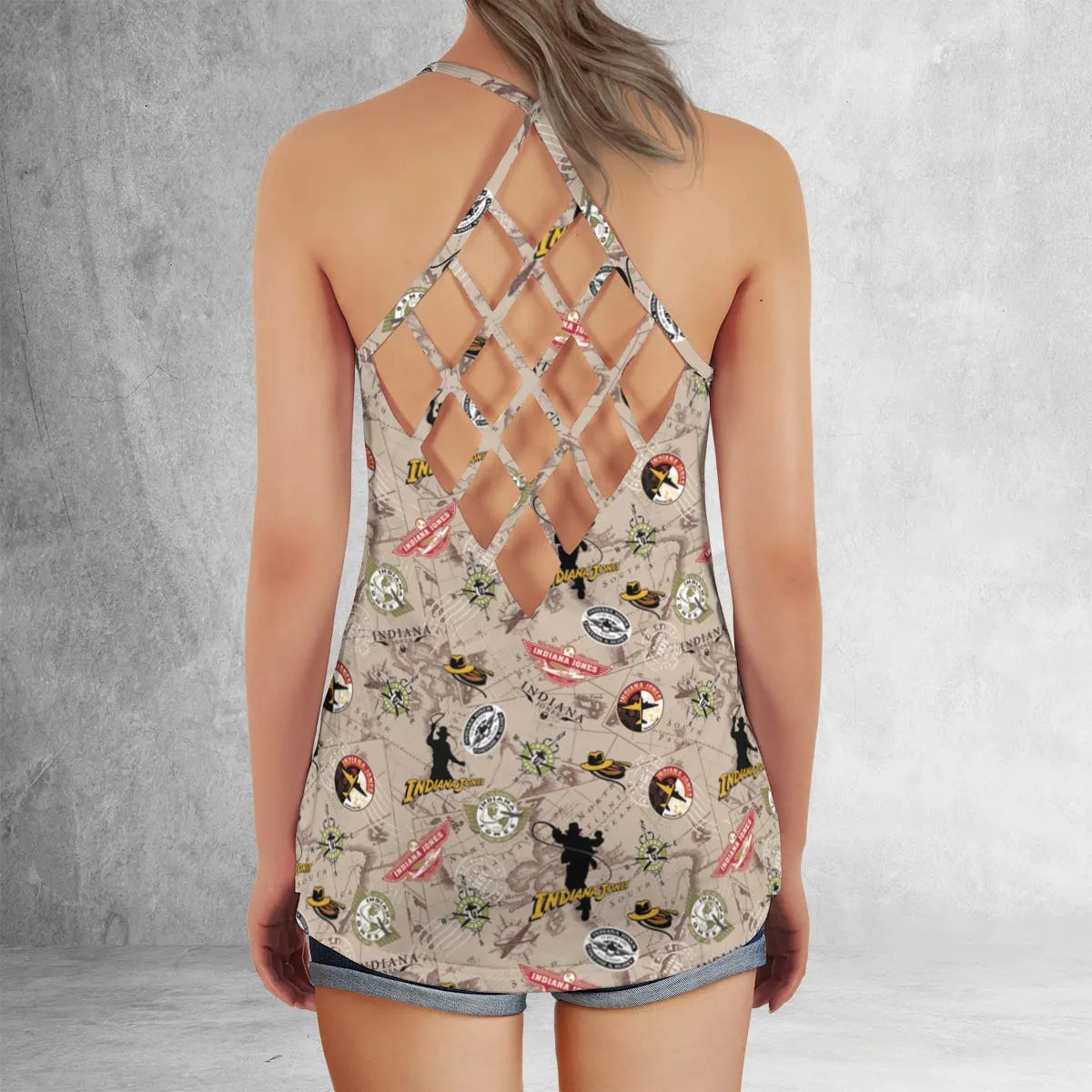 Criss Cross Tank Top - TUCAL4Y3