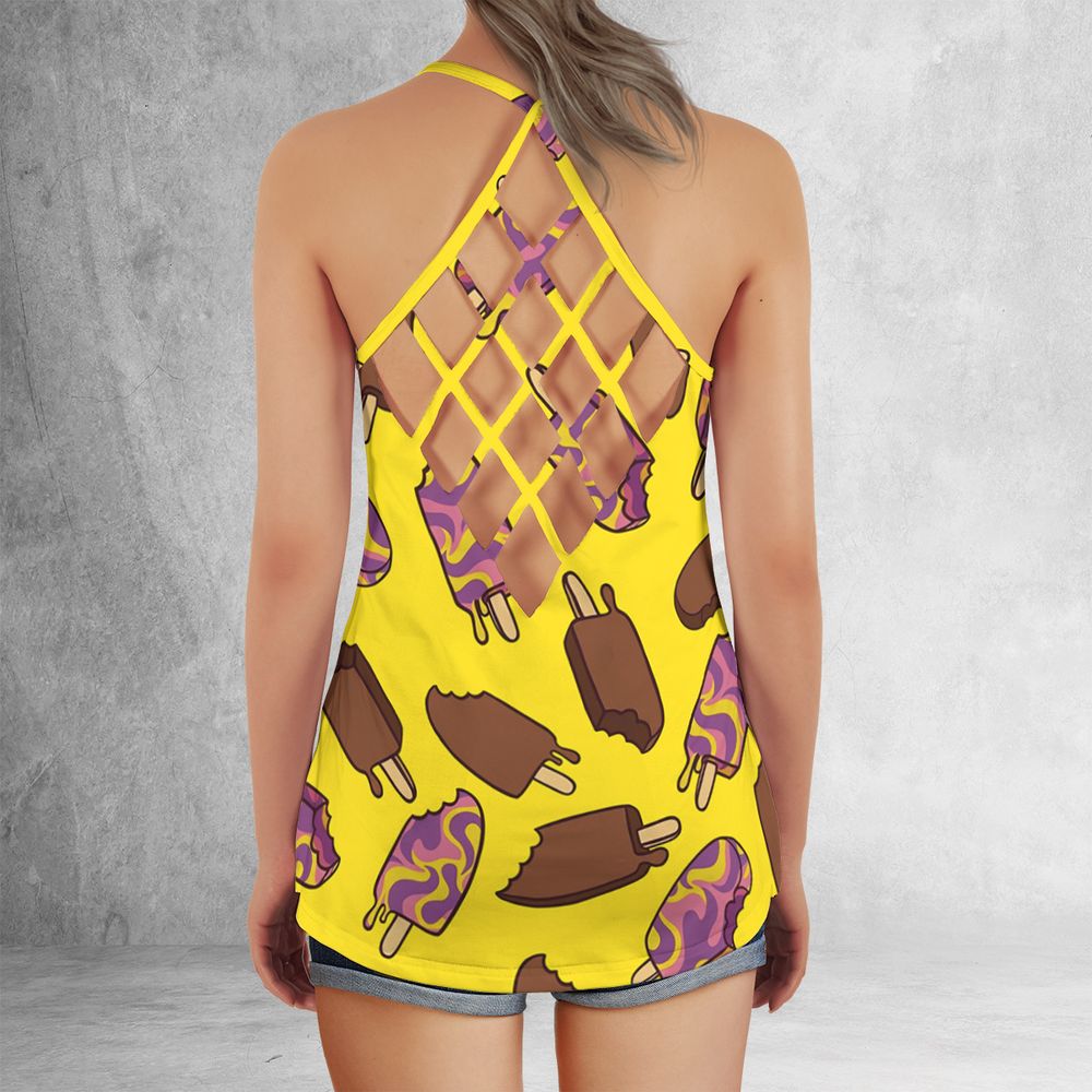 Criss Cross Tank Top - TLRY4SVR -  - 3