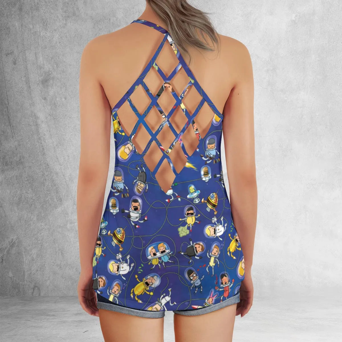 Criss Cross Tank Top - 36R2N9D1