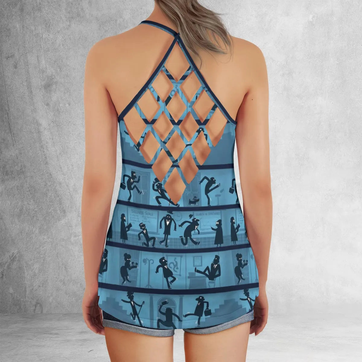 Criss Cross Tank Top - Z66DP1JS