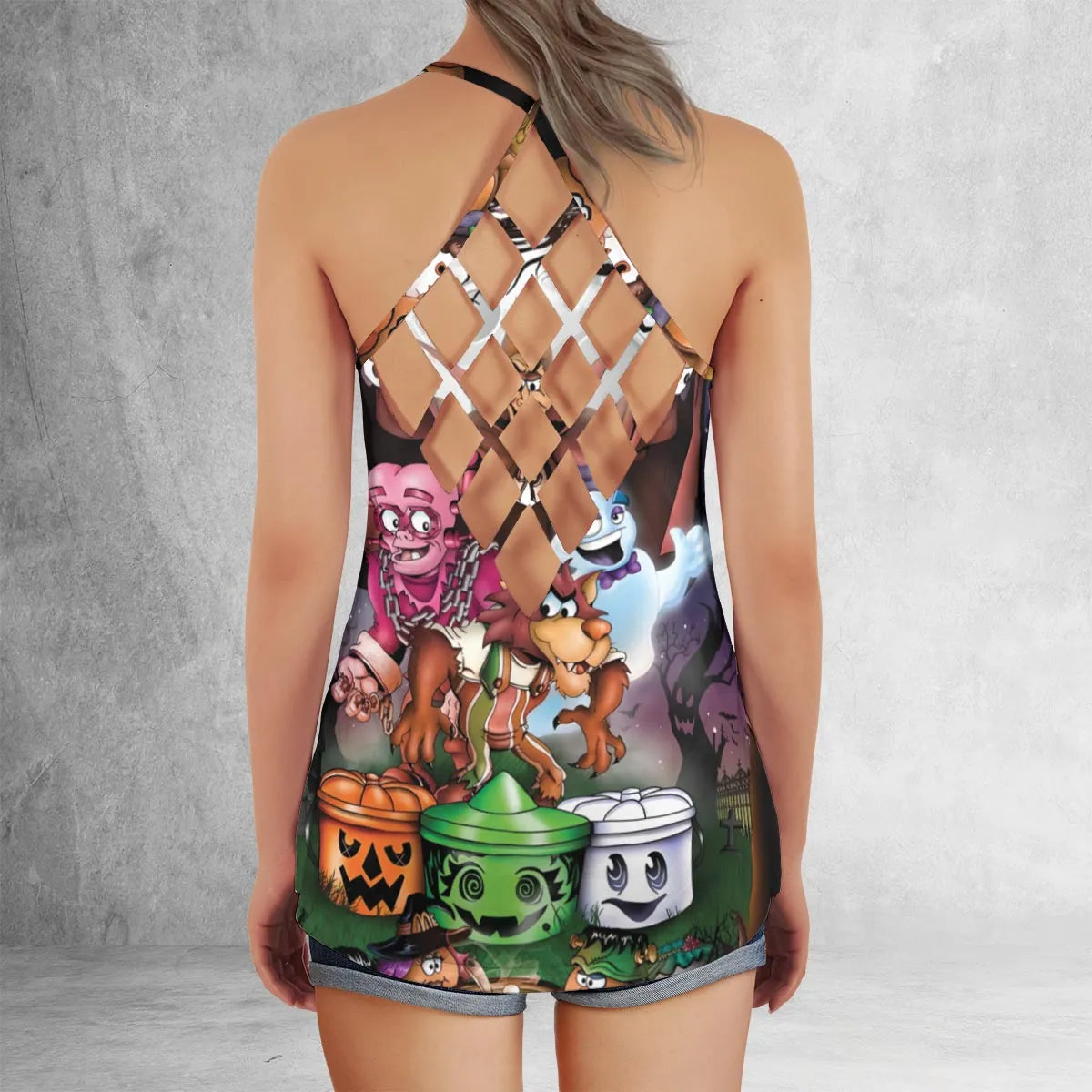 Criss Cross Tank Top - CB8U82PD