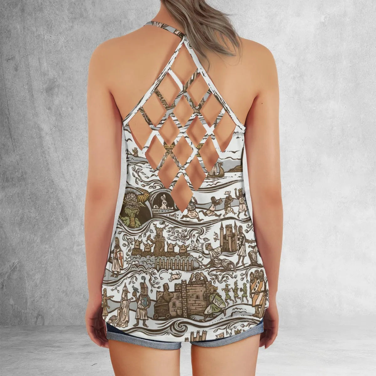Criss Cross Tank Top - SEAWFCQ4