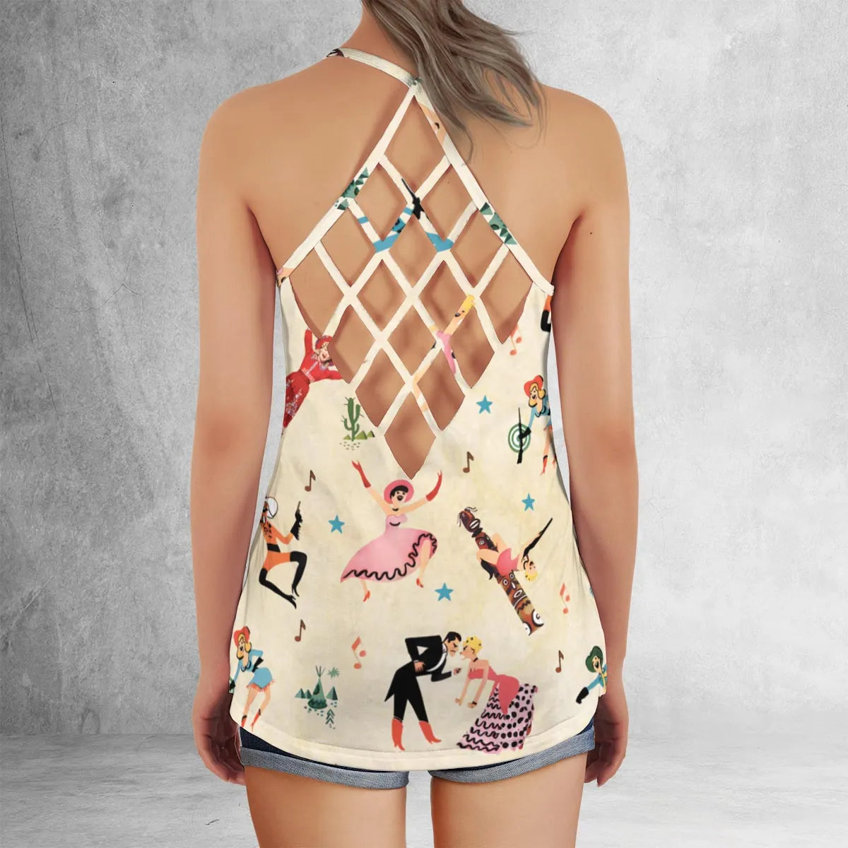 Criss Cross Tank Top - TA89TSQR