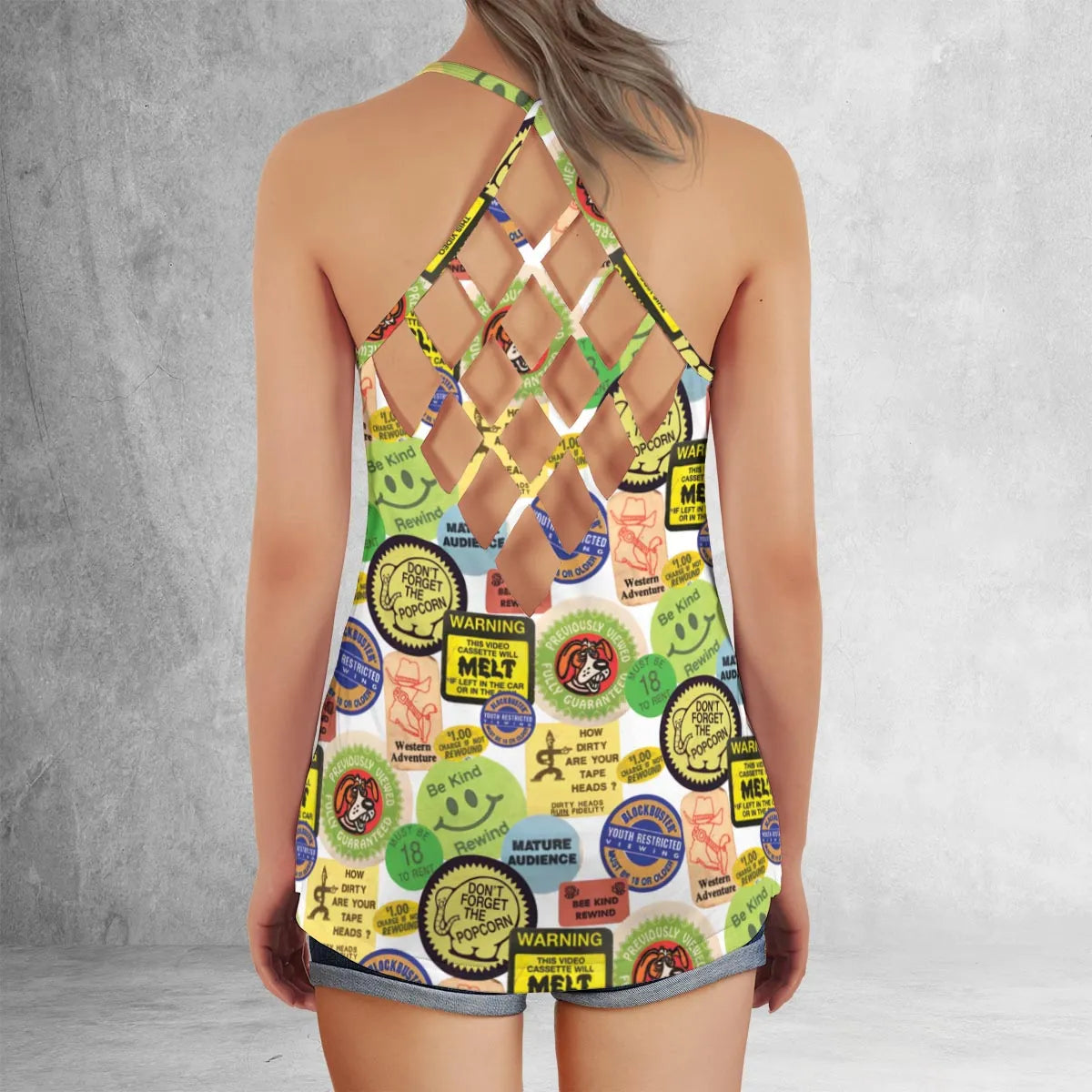 Criss Cross Tank Top - XLA4Q5Q3