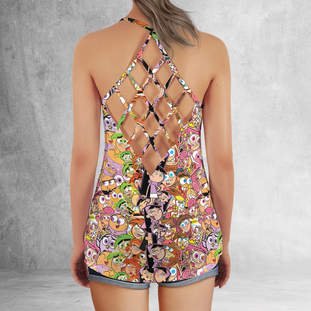 Criss Cross Tank Top - SWSR8AXU -  - 3