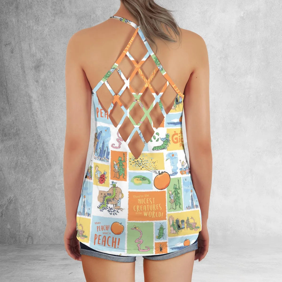 Criss Cross Tank Top - 98QDENHR