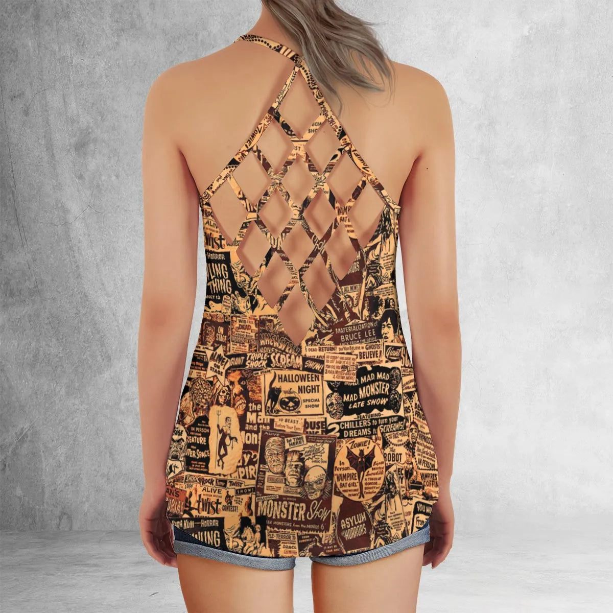 Criss Cross Tank Top - 63A97RVF