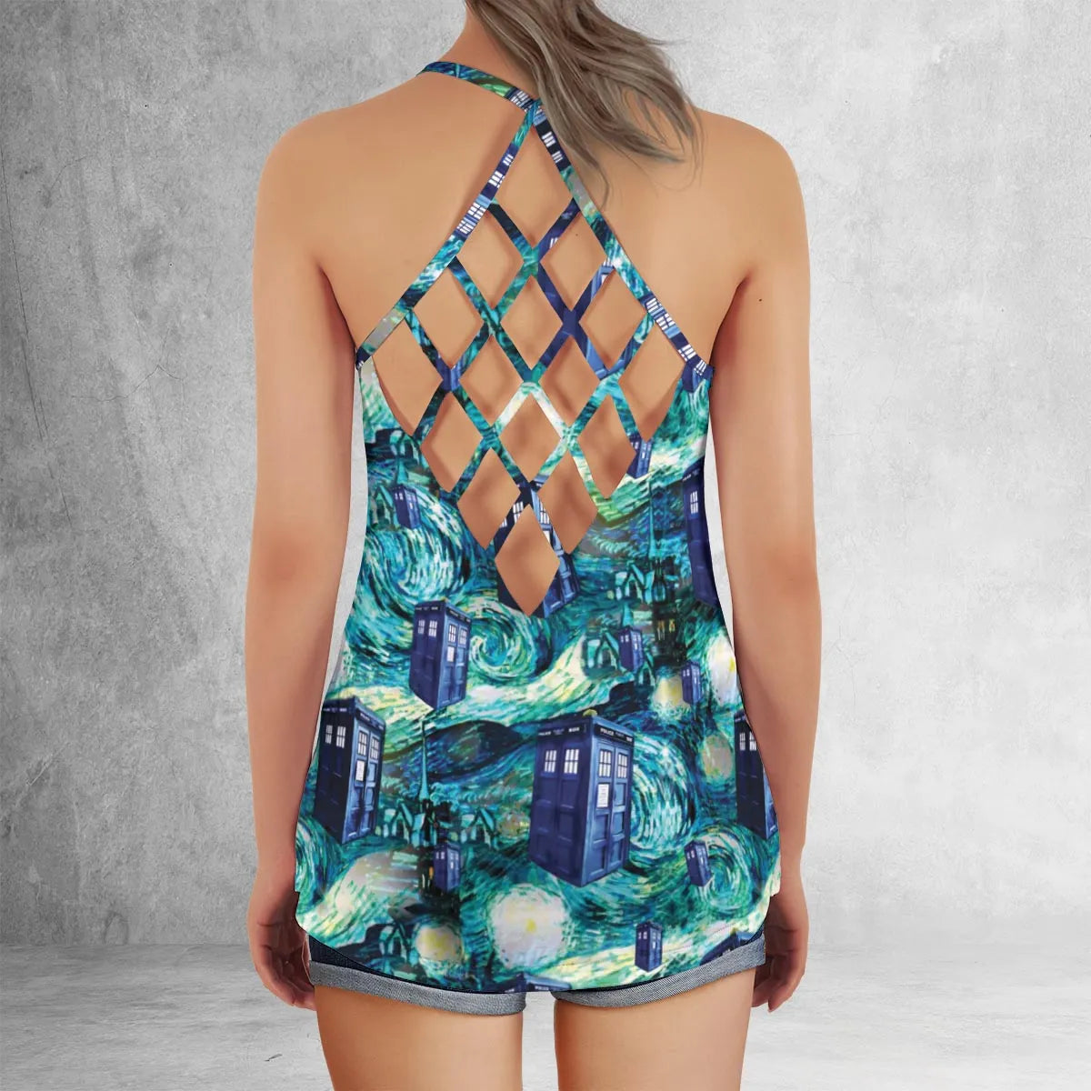 Criss Cross Tank Top - WR9ZF8J3