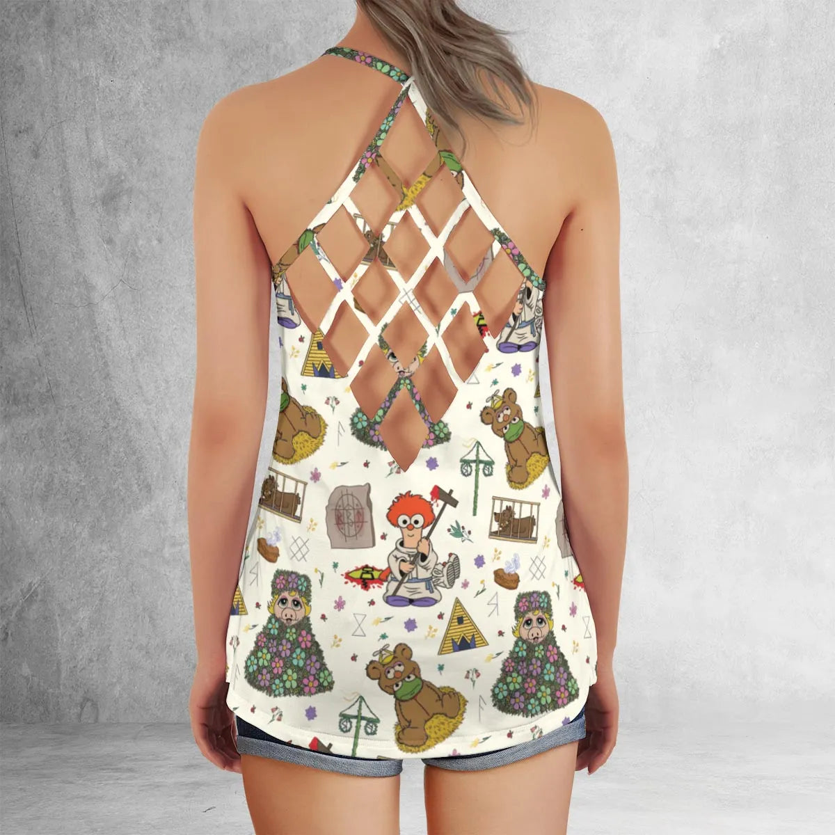Criss Cross Tank Top - X1E5UPZ7