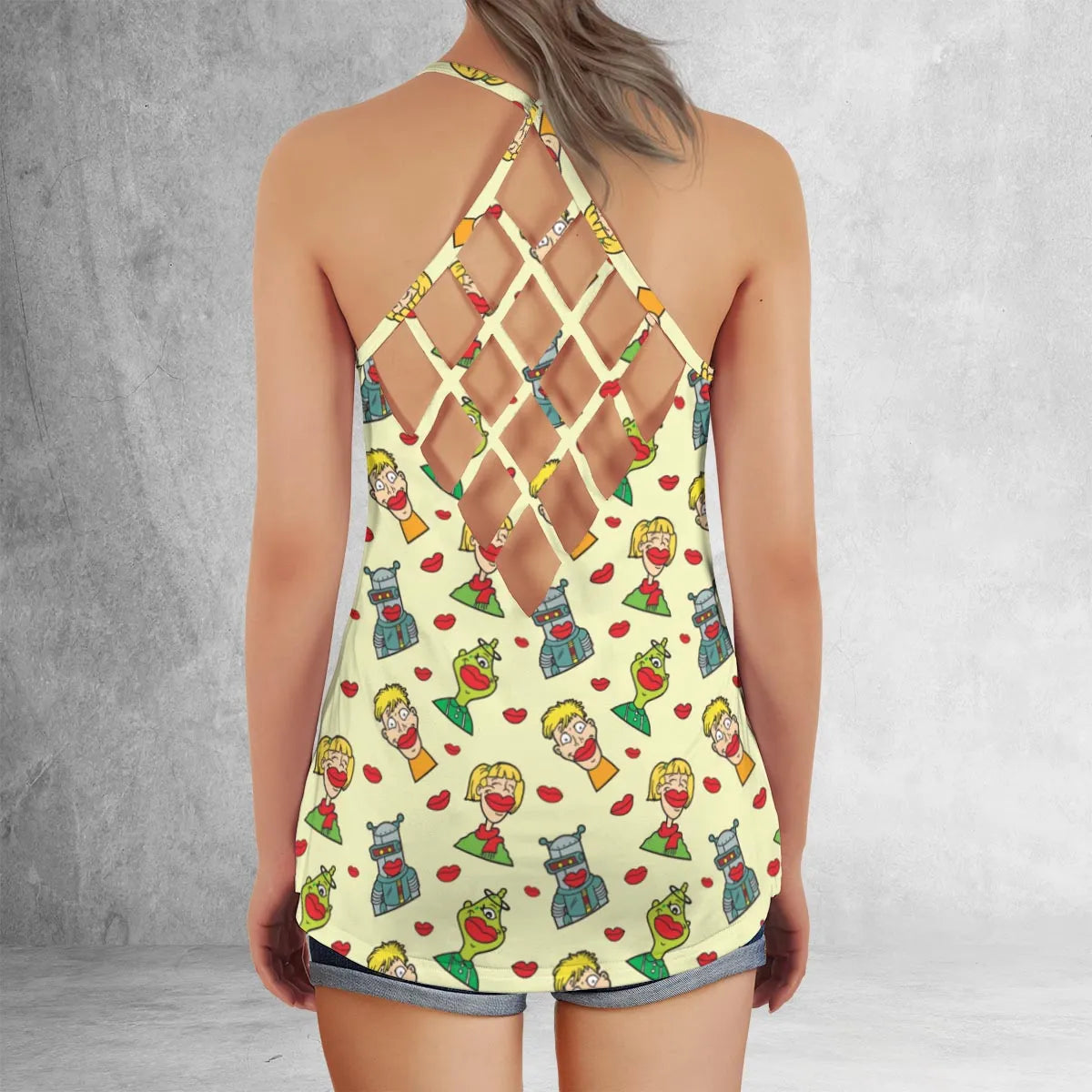 Criss Cross Tank Top - 3X6L28YD