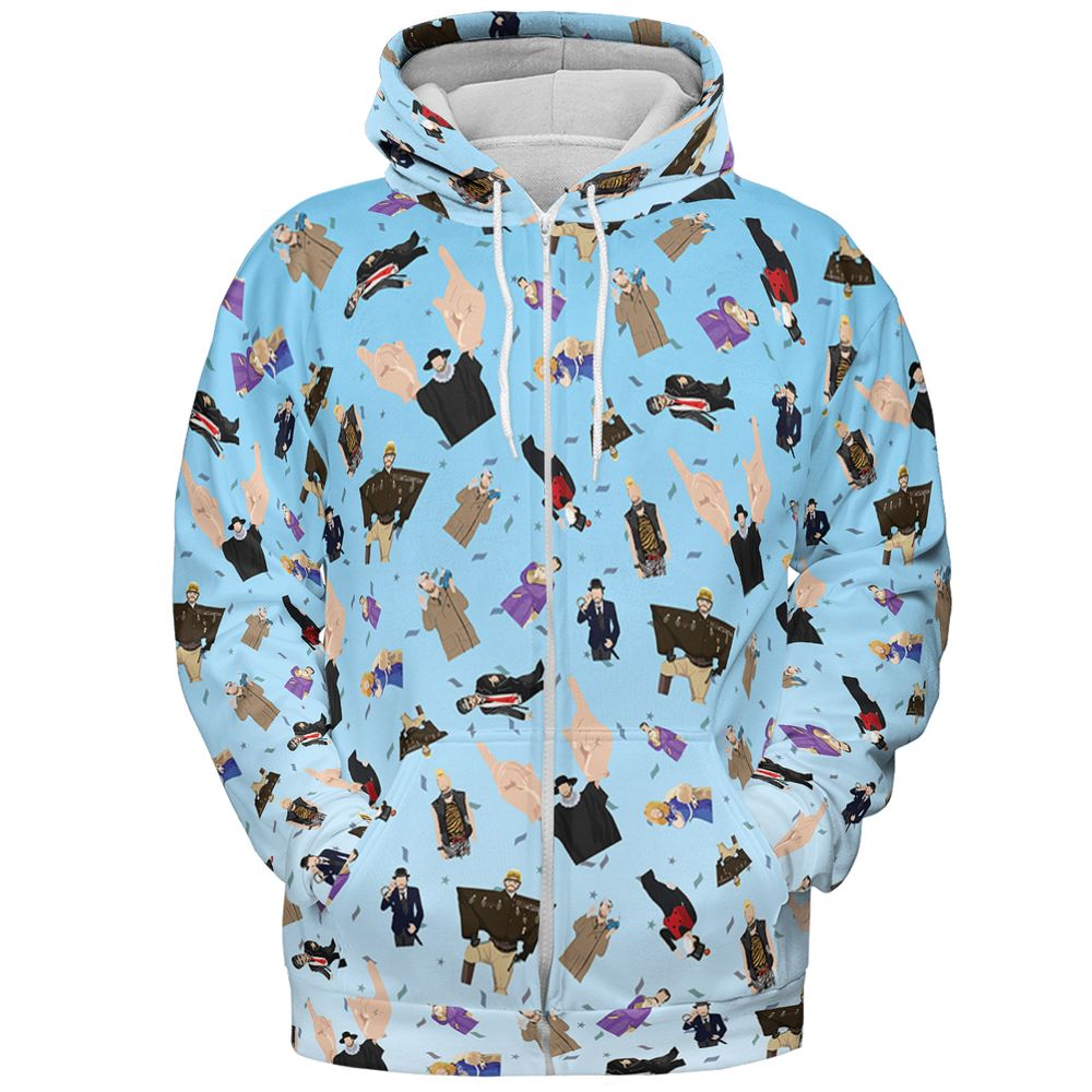 All-over Print Hoodie - 1C51BERD -  - 3