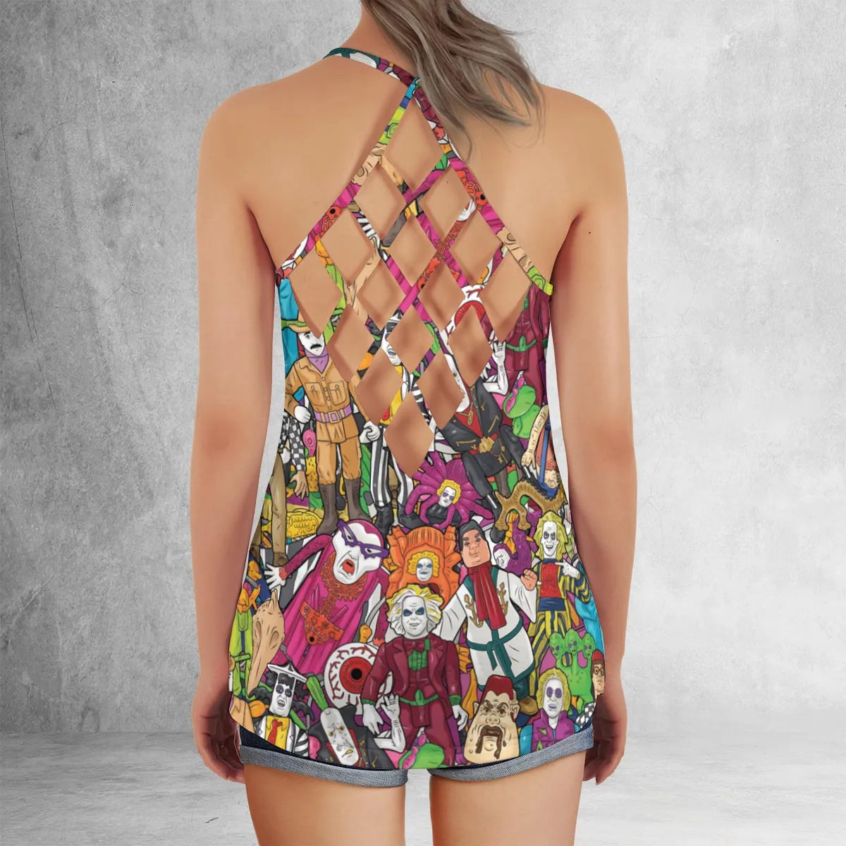 Criss Cross Tank Top - 7EBRLRK6