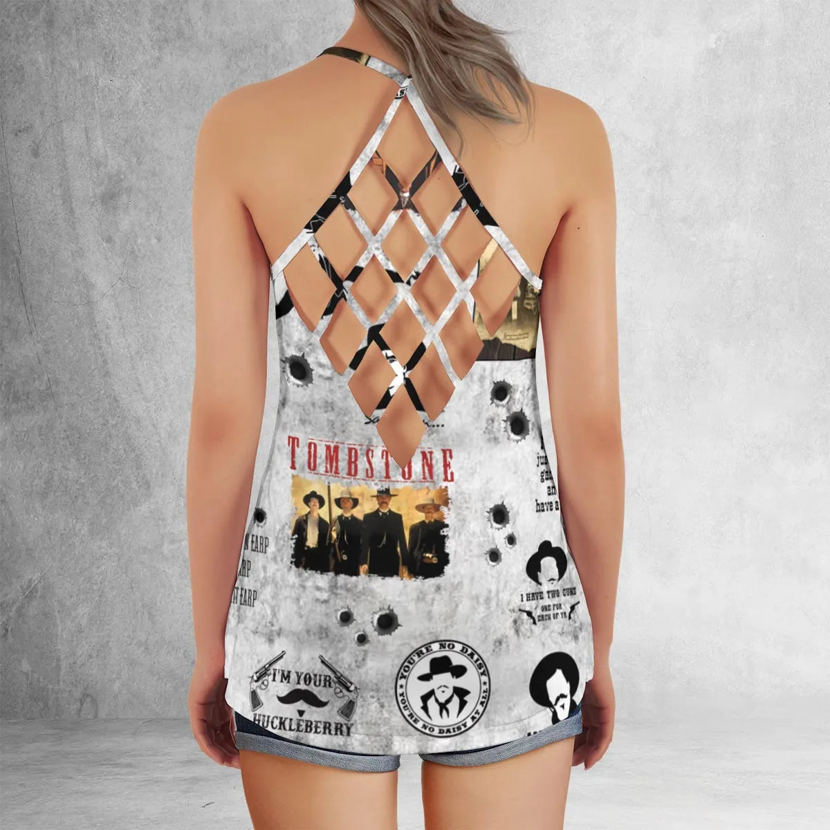 Criss Cross Tank Top - 23M6TMCB