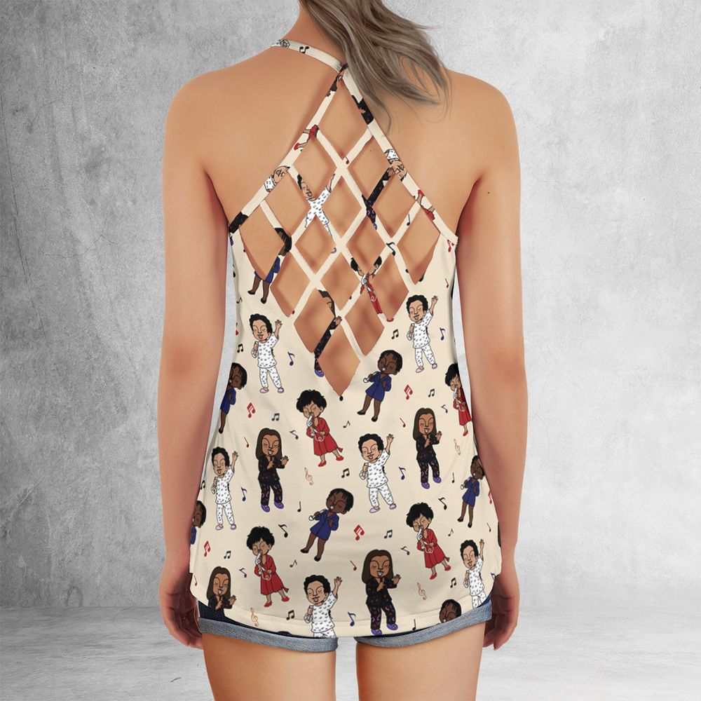 Criss Cross Tank Top - X7WELRXE -  - 3