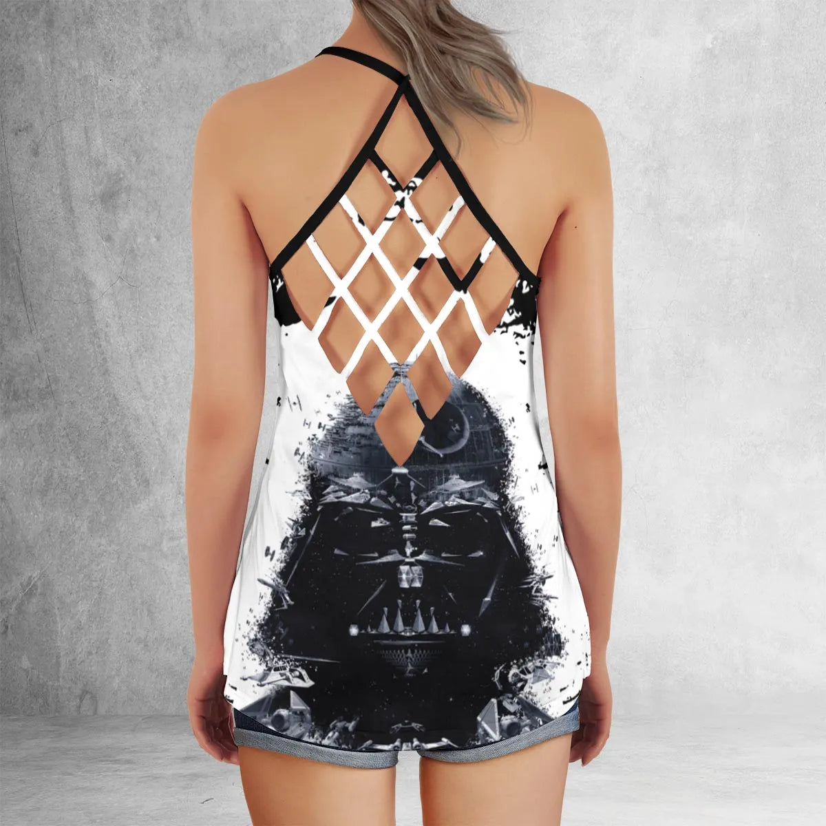 Criss Cross Tank Top - B5QMEFW5