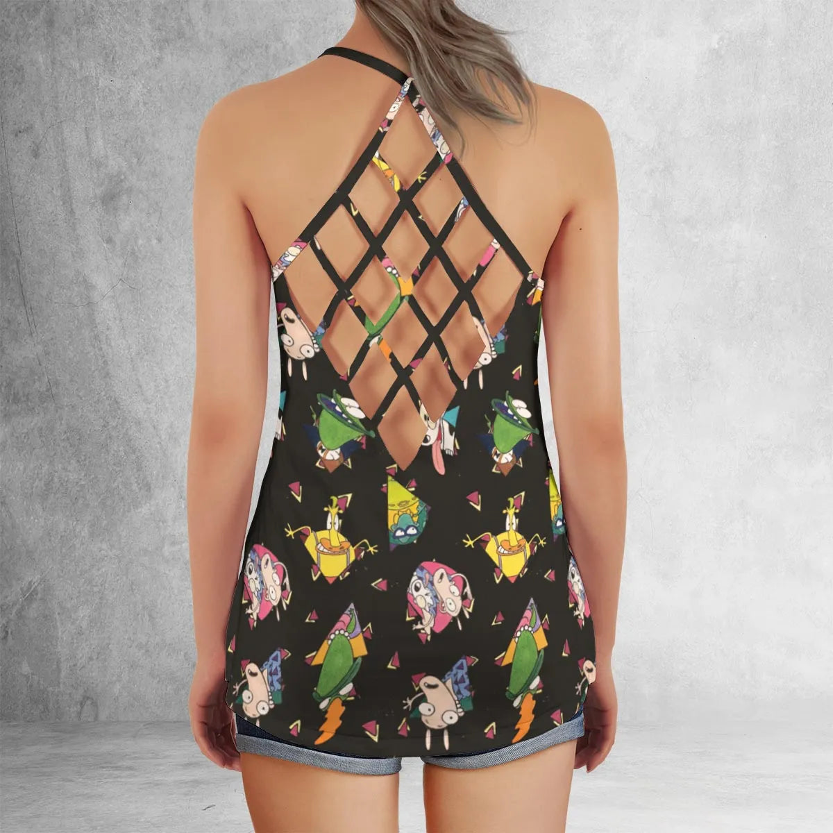 Criss Cross Tank Top - WQMCG5SR