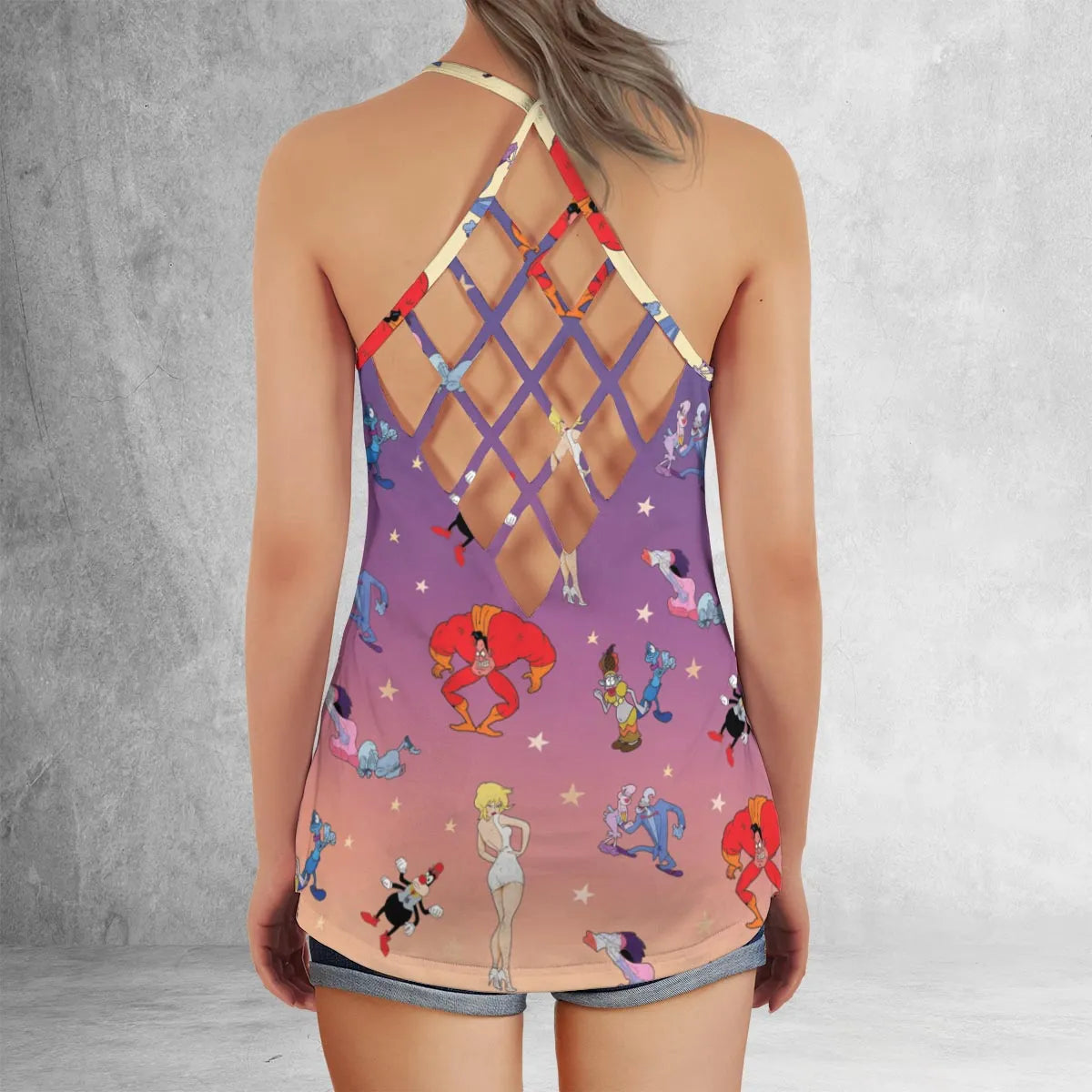 Criss Cross Tank Top - JSRF46ZY