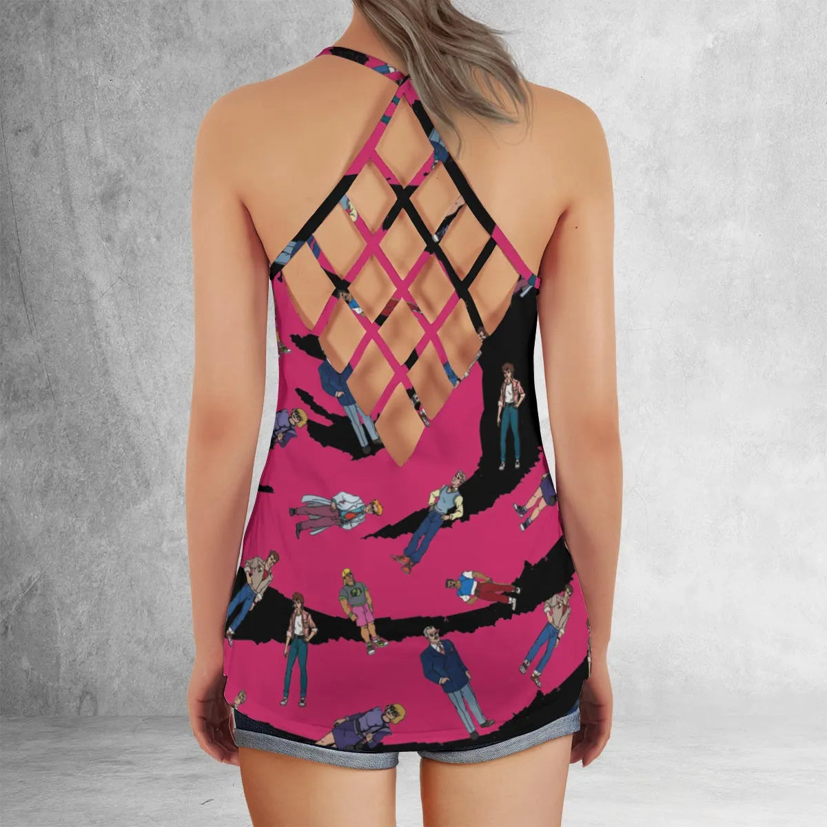 Criss Cross Tank Top - WN45YF7Y
