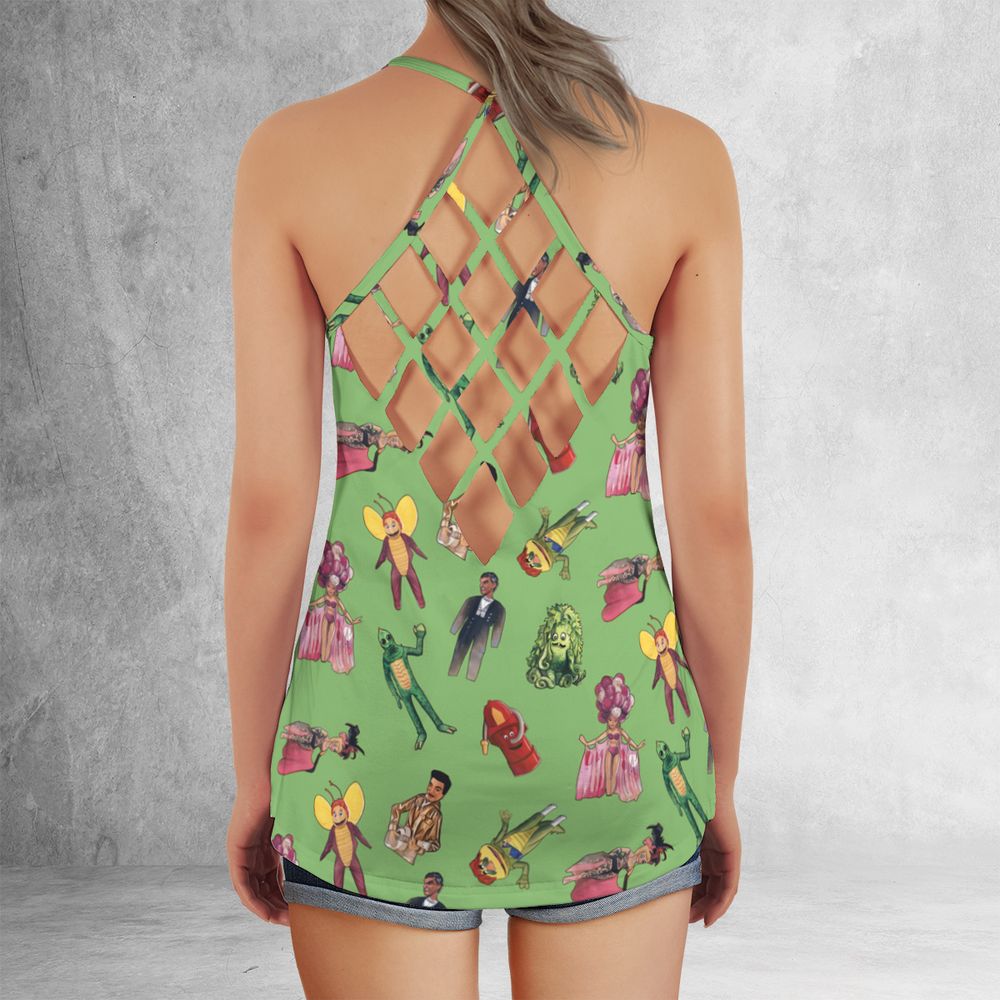 Criss Cross Tank Top - CX9GU9RU -  - 3