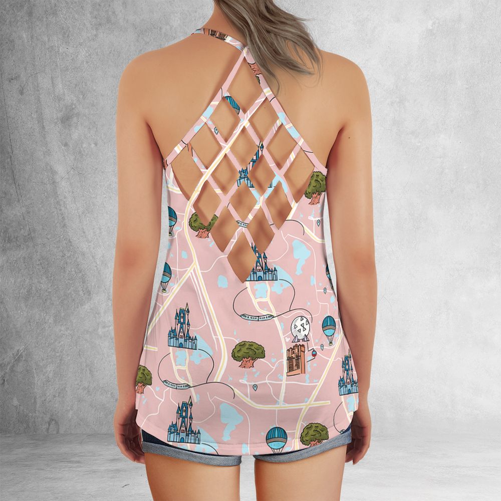 Criss Cross Tank Top - C7485E6P -  - 3