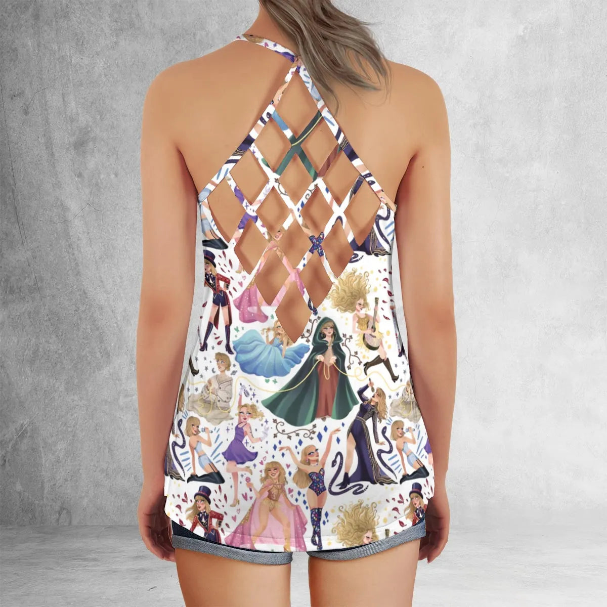 Criss Cross Tank Top - 6SJ57KEC