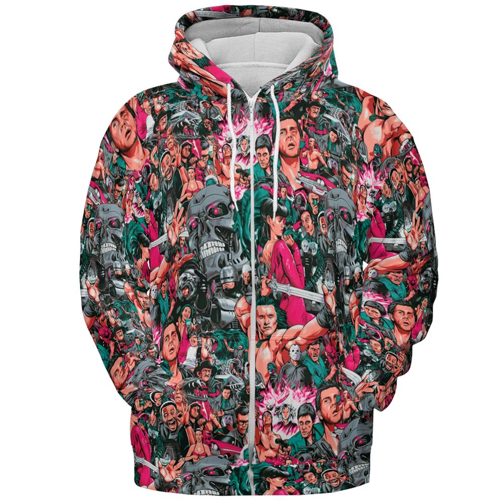 All-over Print Hoodie - 2PC61397 -  - 3