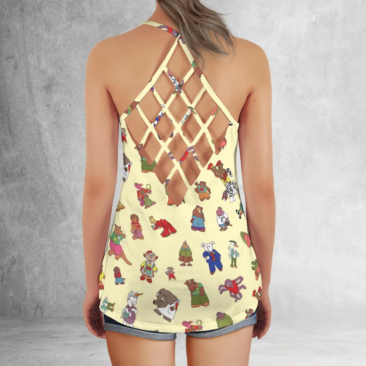 Criss Cross Tank Top - SLXX6FKD