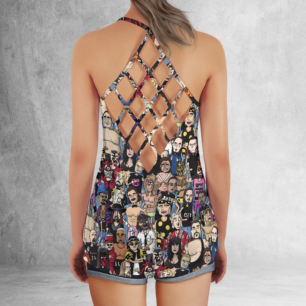 Criss Cross Tank Top - SPFUNP9W -  - 3