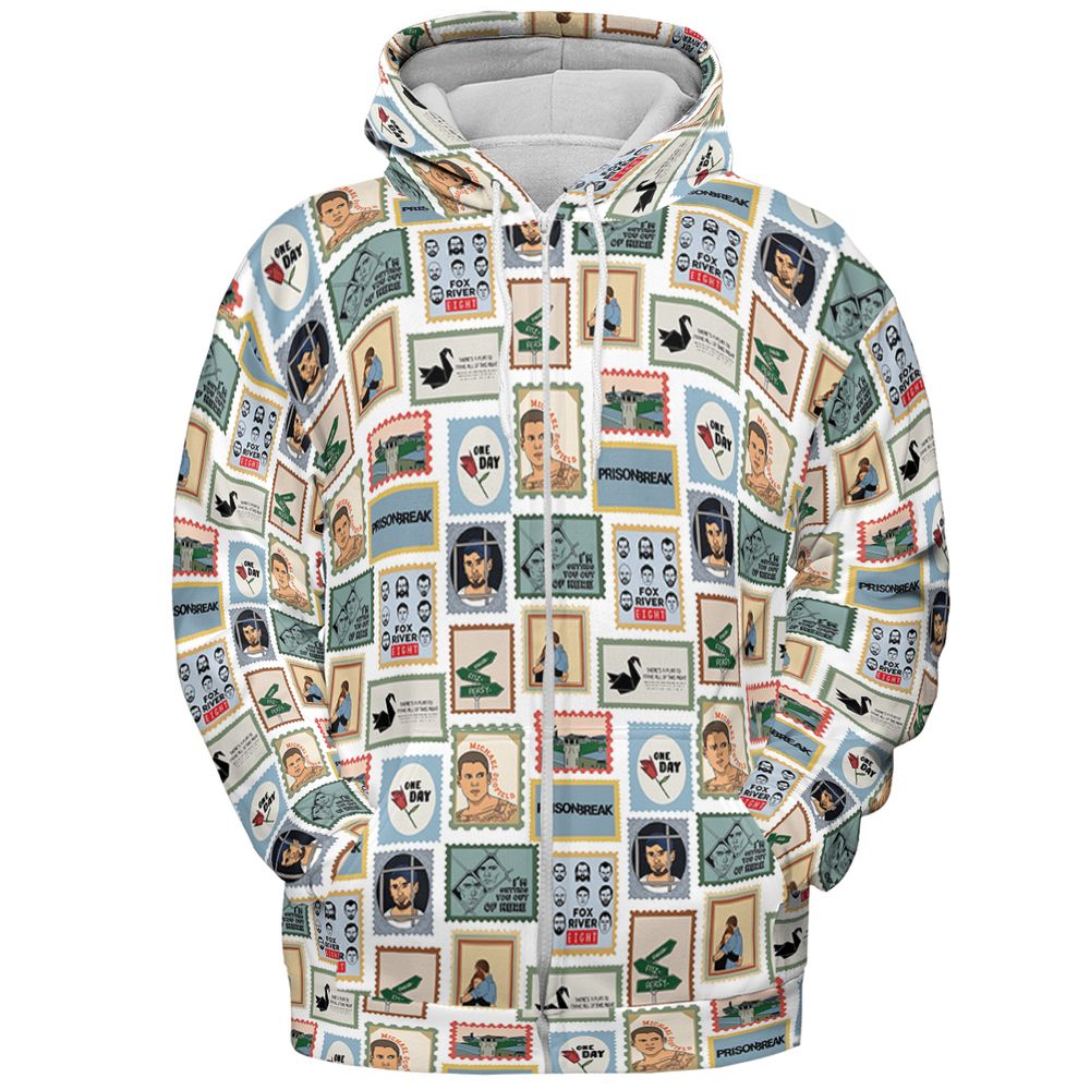 All-over Print Hoodie - 5GSD8PET -  - 3