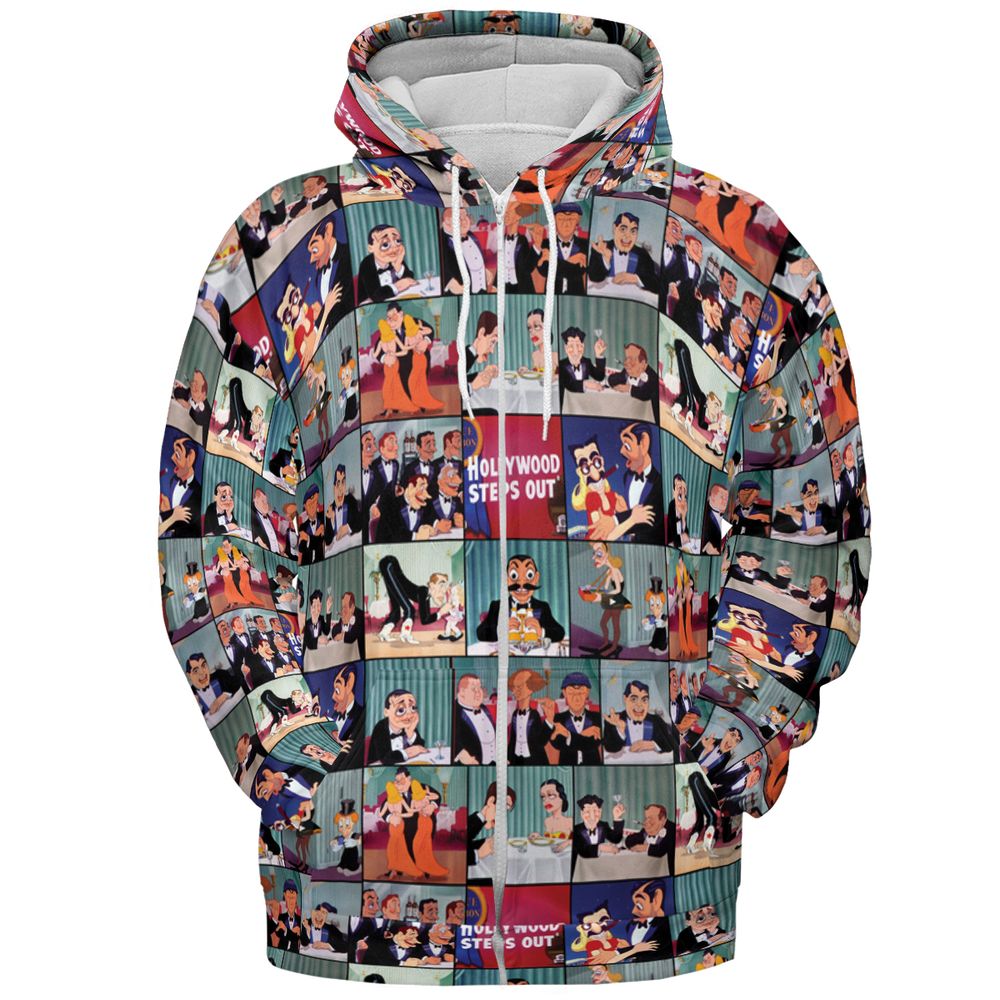 All-over Print Hoodie - QRH2PCR9 -  - 3