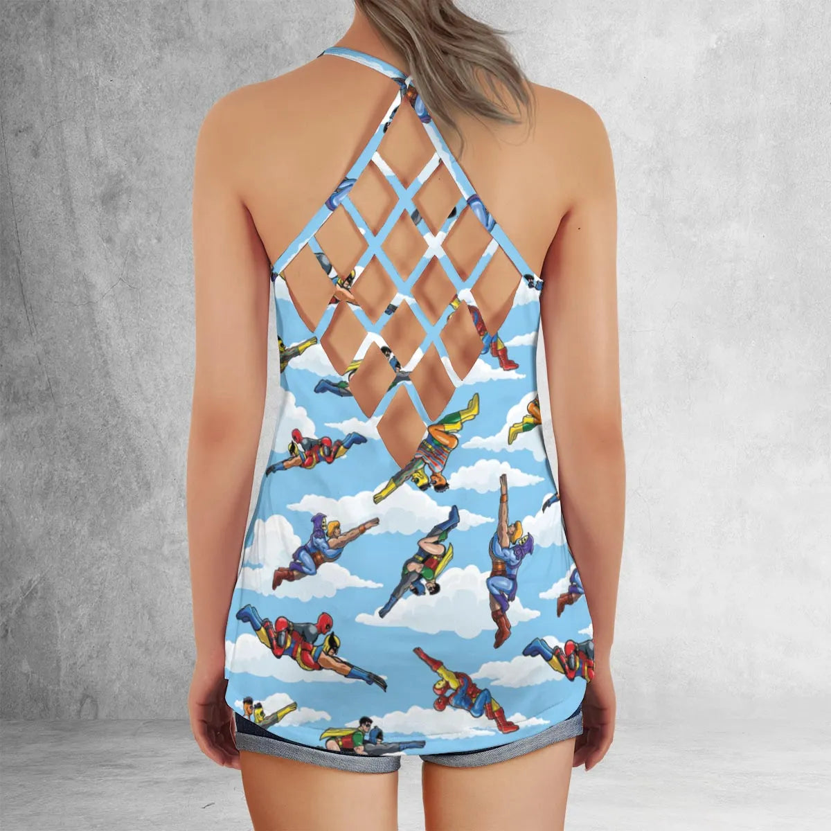 Criss Cross Tank Top - W9E626WK