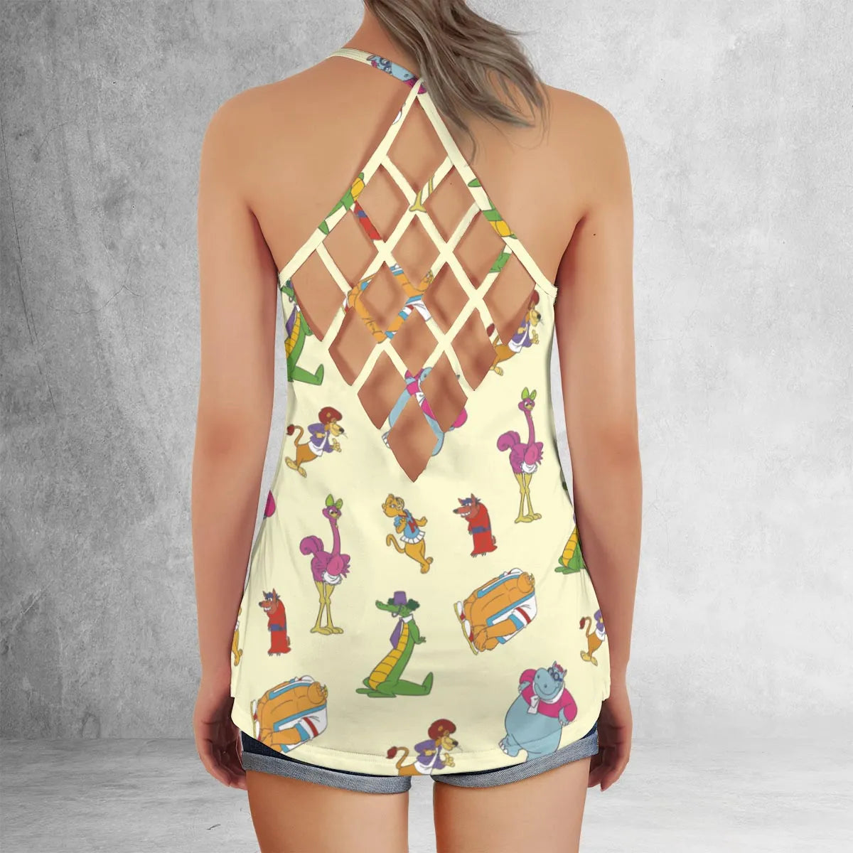 Criss Cross Tank Top - T46E66NH