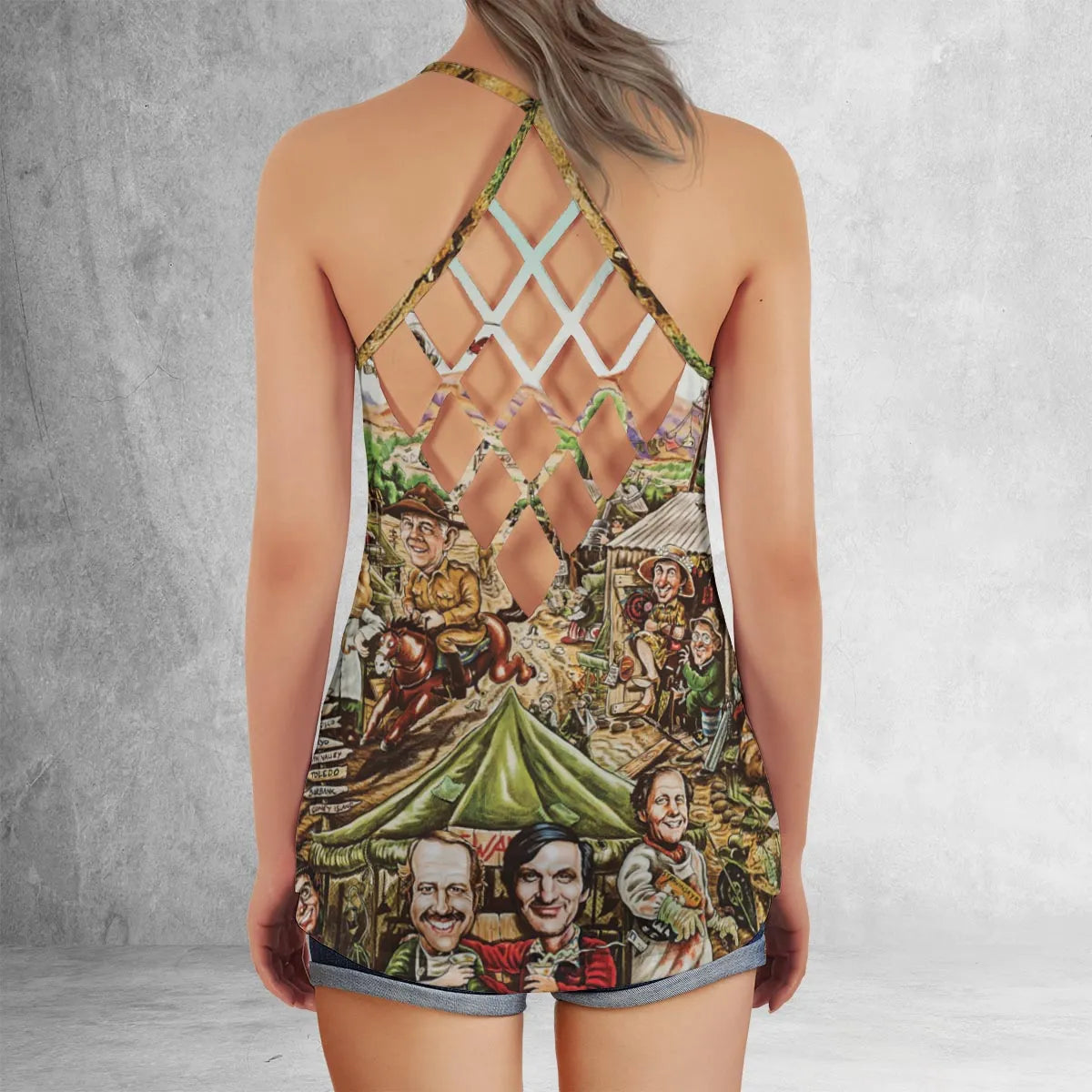 Criss Cross Tank Top - KNUCGSVT